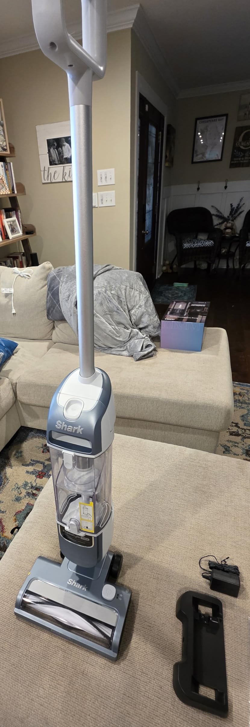 Shark Freestyle Max Cordless Upright Vacuum, Nordic Blue, SV2002 | Multi-Surface Cleaning, Lightweight, Easy Maintenance, Large Dust Cup, 2-Speed Brushroll, LED Headlights customer photo 2