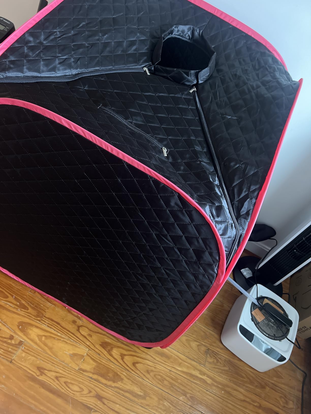 Portable Steam Sauna at Home, 9 Levels Heating, Sauna Tent for Home with Steamer and Folding Chair, Sauna for Relaxation, Detoxification, Spa customer photo 1