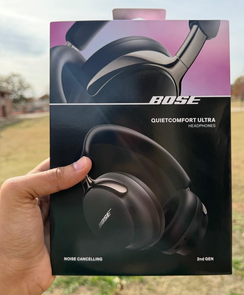 Bose QuietComfort Ultra Bluetooth Headphones (2nd Gen), Wireless Headphones with Spatial Audio, Over Ear Noise Cancelling with Mic, Up to 30 Hours of Play time, Black customer photo 1