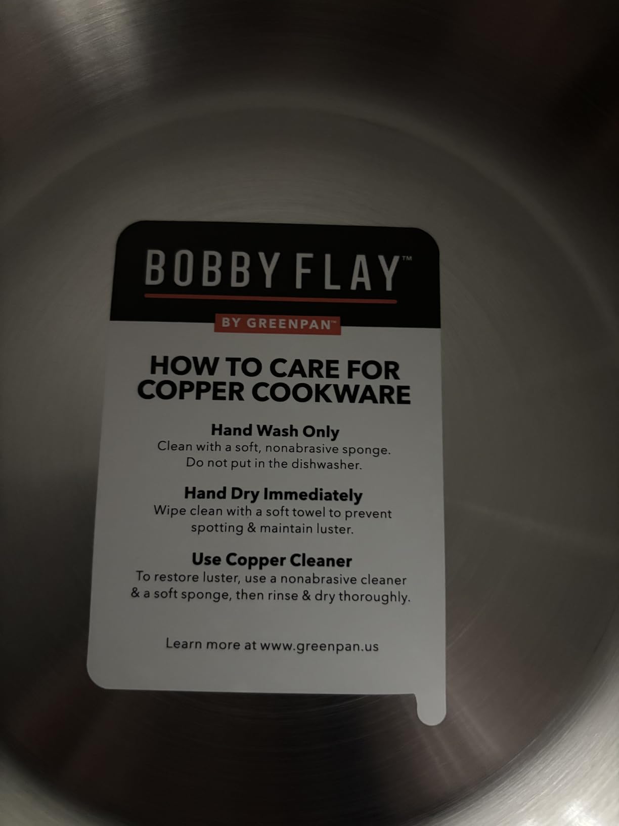 GreenPan x Bobby Flay 2QT Copper Clad Chef's Pan with Lid, Induction Ready Sauce Pot, Measurement Markings, Stainless Steel Base & Interior, Oven Safe Saucepan to 500F customer photo 2