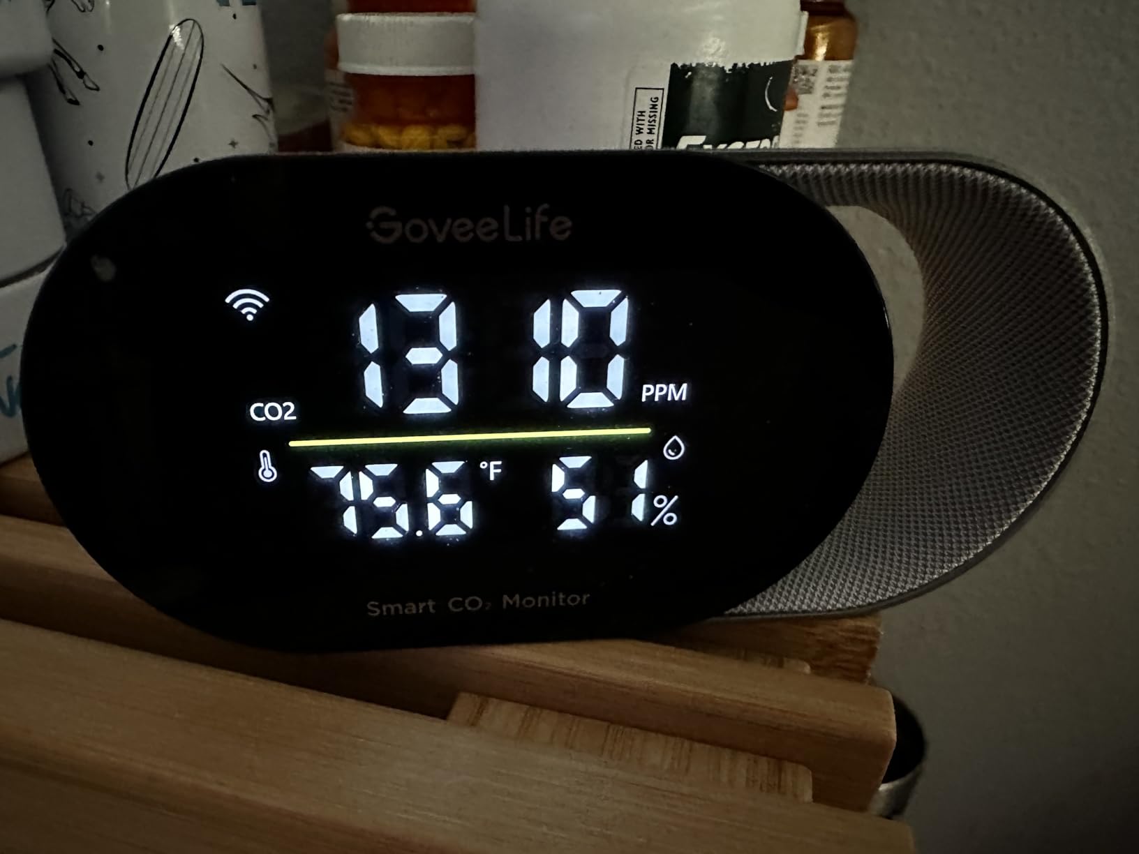 GoveeLife Smart Air Quality Monitor CO2 Detector H5140, Display & Alarm | Indoor temperature humidity sensors for health, real-time sleep quality & energy efficiency for office, bedroom, kitchen customer photo 2