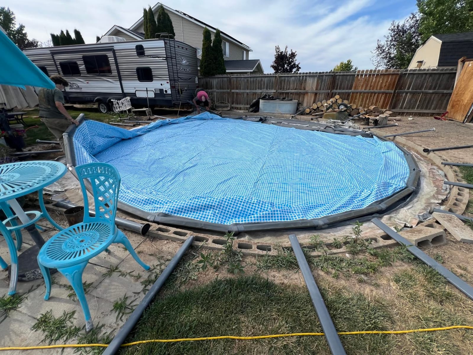 INTEX Ultra XTR 24ft x 52in Round Above Ground Swimming Pool Set w/Pump | 26339EP - 2100 GPH Sand Filter Pump, Ladder, Pool Cover & Ground Cloth Included - Strong Galvanized Steel Frame customer photo 2