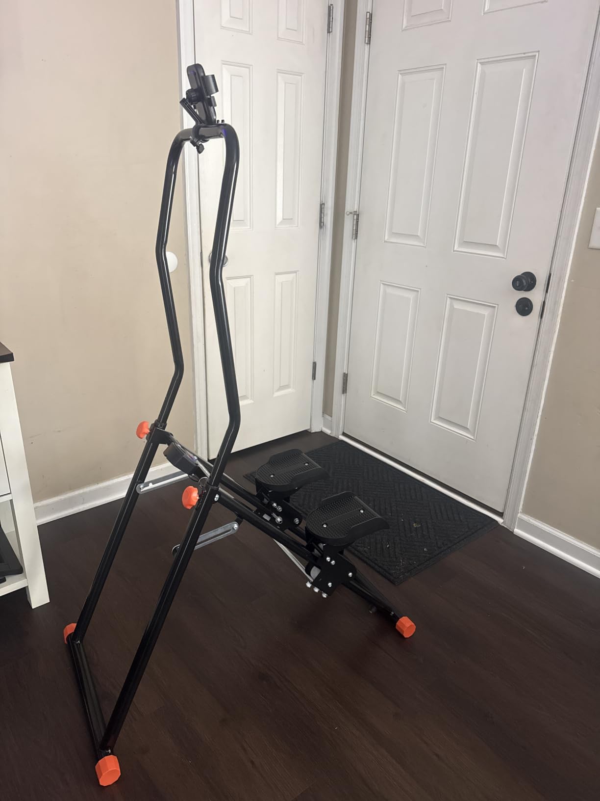 EPHESPORT Stair Stepper for Home with 3-Level High-Tension Resistance | Foldable Design, 2.0 Stair Climber With Height-Adjustable Handlebar, Non-Slip Wide Pedals, Leg Glutes & Full-Body Cardio customer photo 1