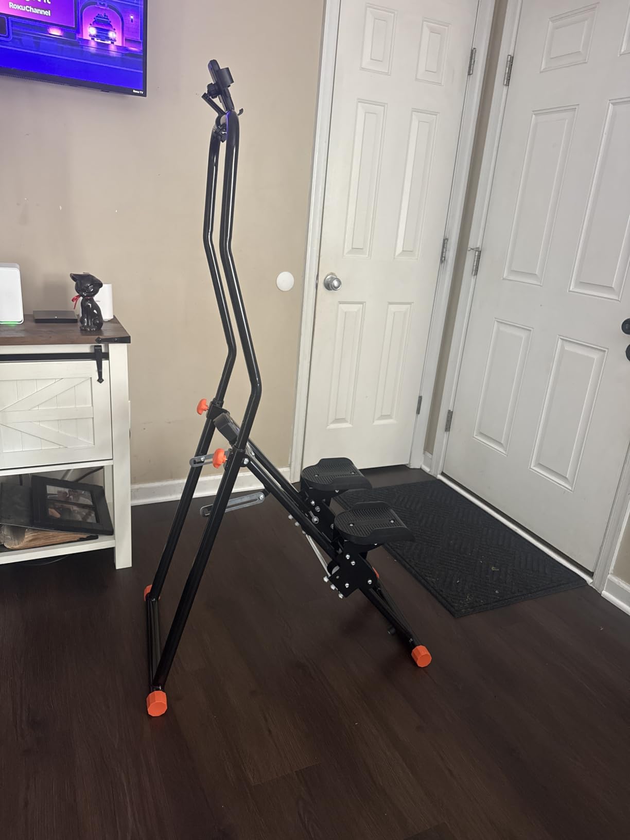 EPHESPORT Stair Stepper for Home with 3-Level High-Tension Resistance | Foldable Design, 2.0 Stair Climber With Height-Adjustable Handlebar, Non-Slip Wide Pedals, Leg Glutes & Full-Body Cardio customer photo 2