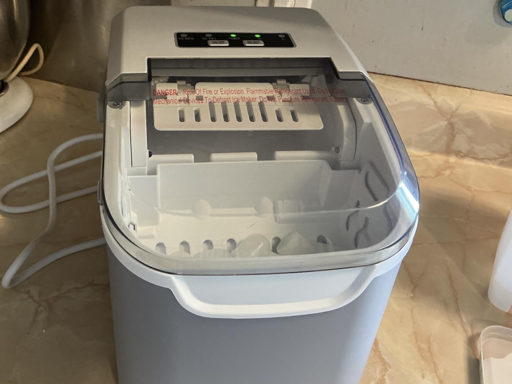 Antarctic Star Nugget Ice Maker Countertop - 44LB/Day, Self-Cleaning Portable Ice Machine with LED Display, 10-15 Minute Fast Ice Making for Home/Office/Bar customer photo 2