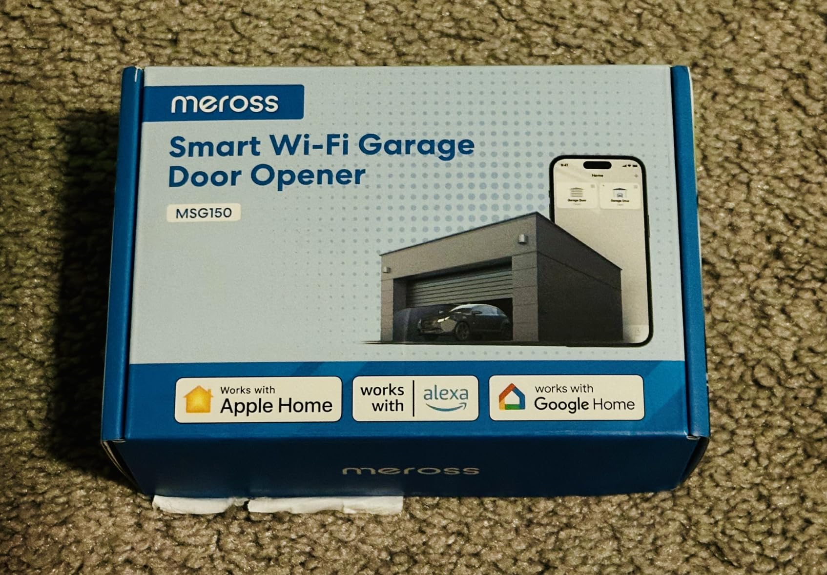 meross Smart Garage Door Opener Remote, Apple HomeKit Support, MSG150HK | Work with Google, Alexa, SmartThings and CarPlay, App and Voice Control, Auto Close, Enhanced Compatibility customer photo 2