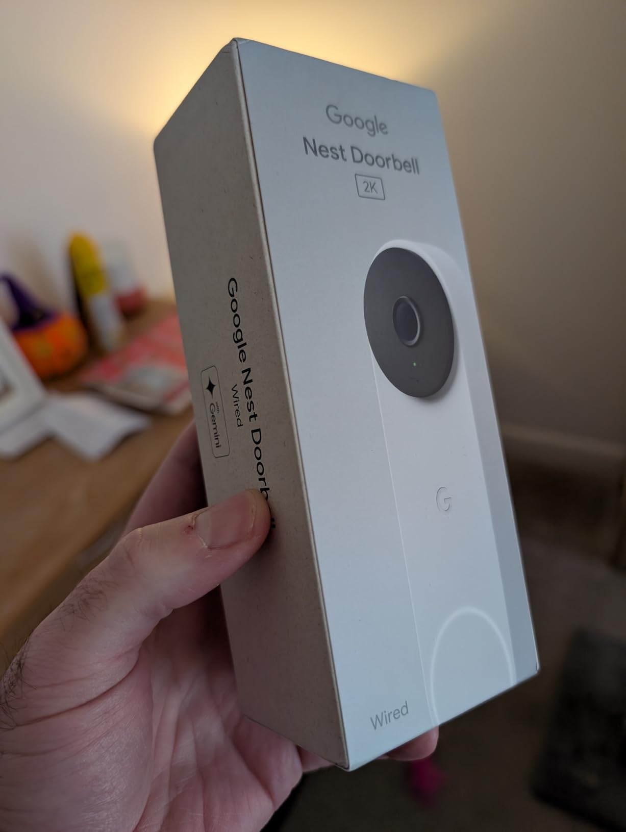 Google Nest Doorbell (Wired, 3rd Gen) - 2K Video, Live View - 2025 - Snow | Video doorbell, 2K HDR, intelligent alerts, color night vision, 2-way audio, works with Google Home & Gemini customer photo 2