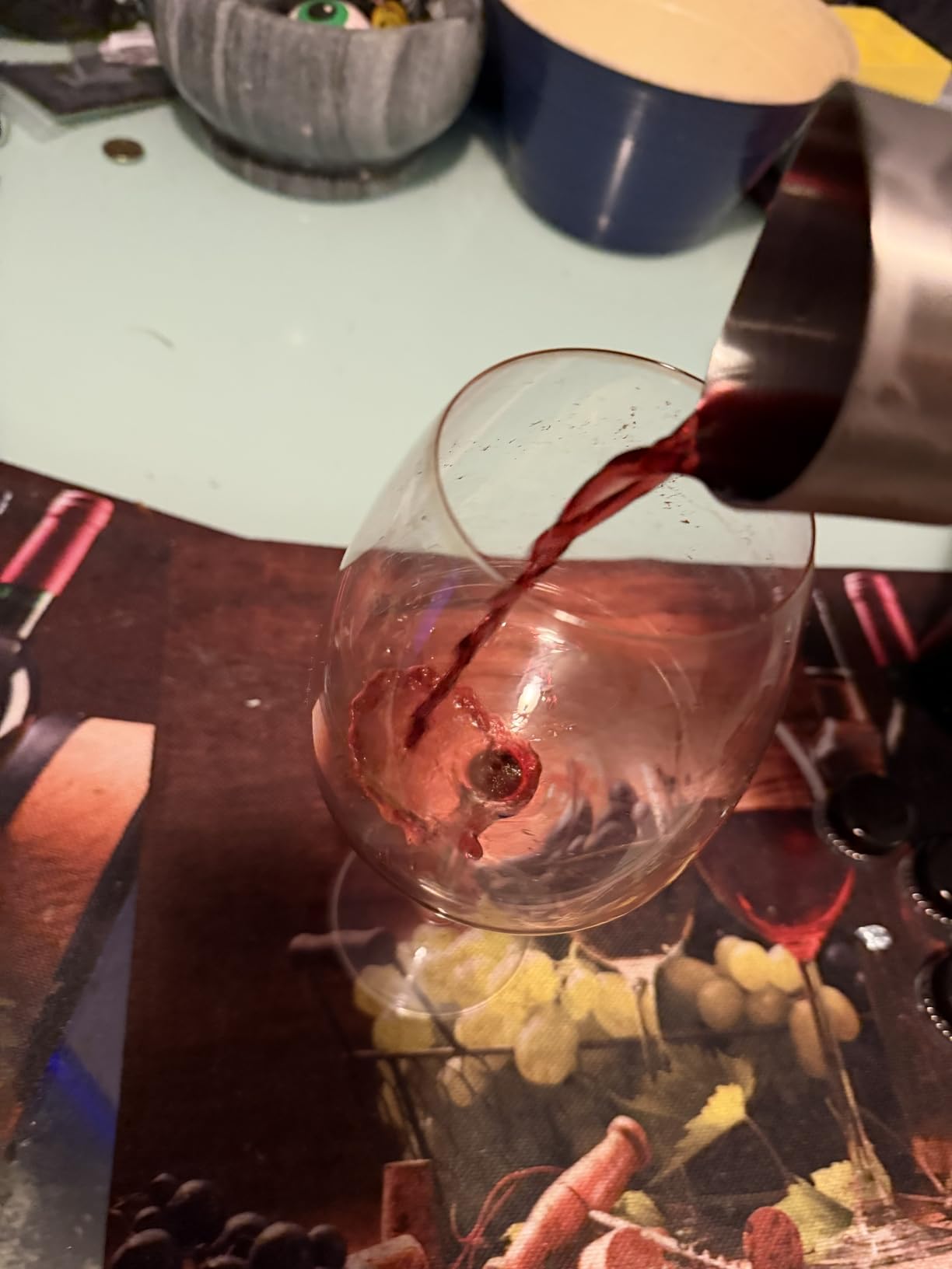 Gusto Nostro Crystal Wine Decanter with Aerator Pourer - Premium Hand-blown Lead-free Glass Wine Decanter Set for Red Wines - Carafe with Lid Filter for Smooth Pouring - Stainless Steel Spout Included customer photo 1