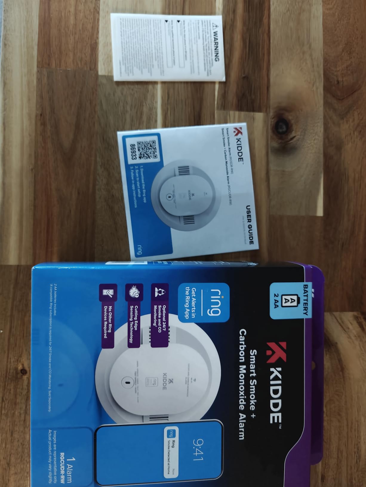 Kidde Smart Smoke & CO Detector with Ring, AA Battery, RGCUDR-RW customer photo 2