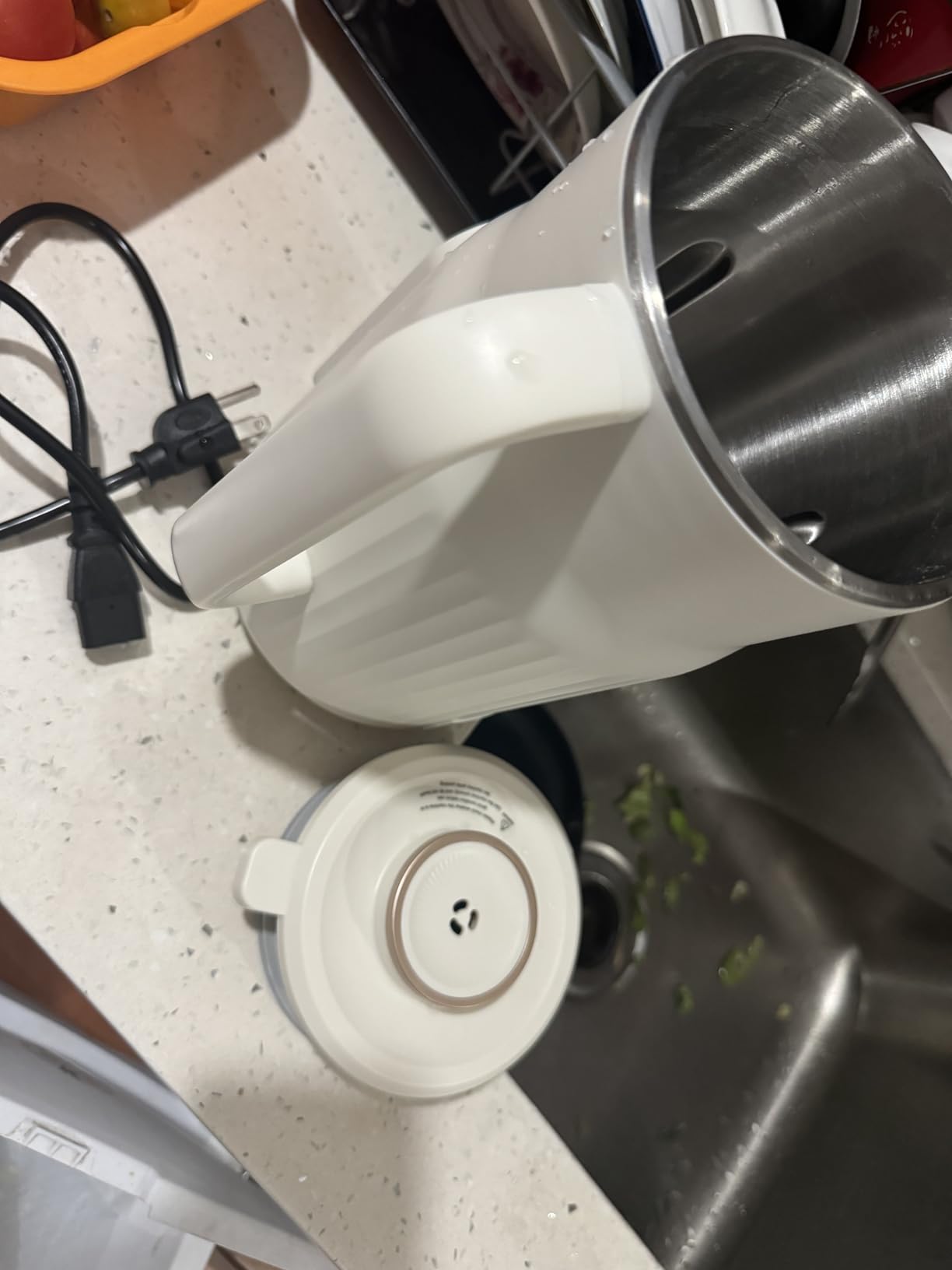 AlfaBot N2 Automatic Almond Milk Machine for Homemade Plant-Based Milk, Oat, Soy, Yogurt, 5 Modes/35OZ Big Capacity Soy Milk Maker with Delay Setting and Self Cleaning (Cream) customer photo 2