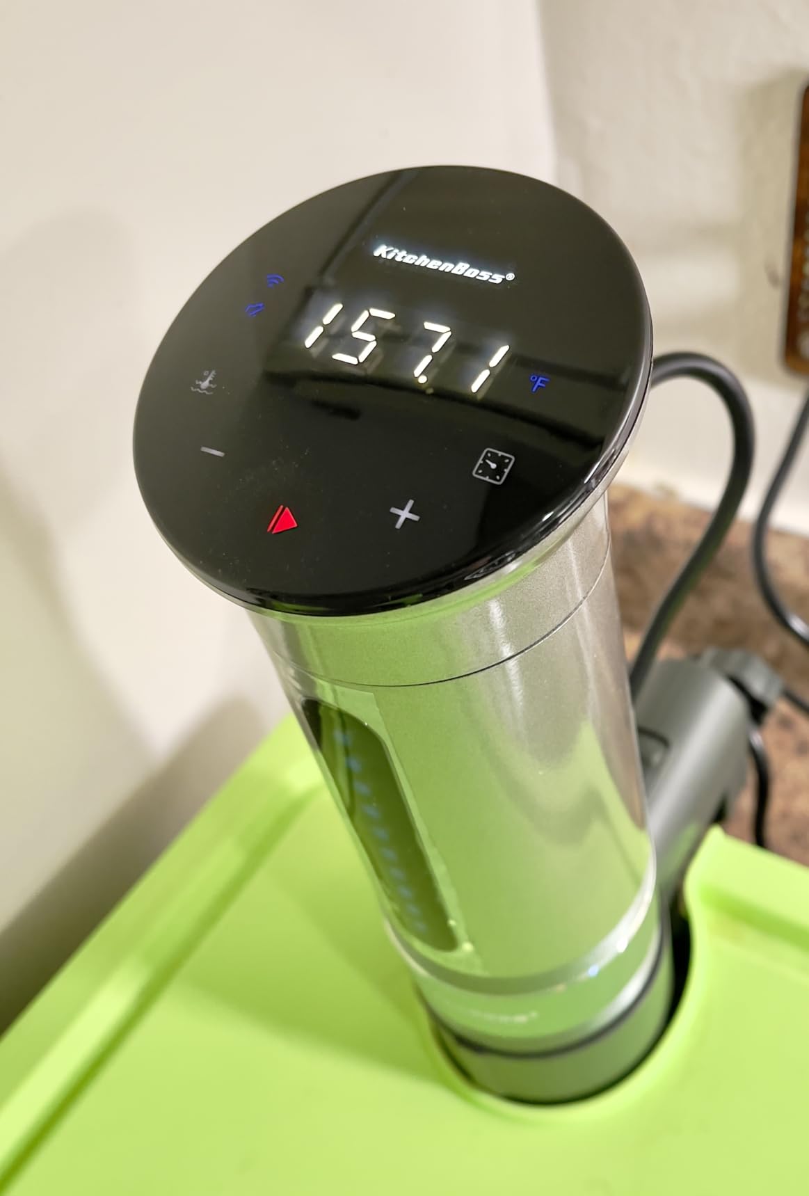 KitchenBoss WiFi Sous Vide Cooker Ultra-quiet 1100W Sous Vide G310PS | Immersion Circulator APP Control, IPX7 Waterproof Sous Vide Machine Precision Cooker Accurate Temperature Fast-Heating Silver customer photo 1