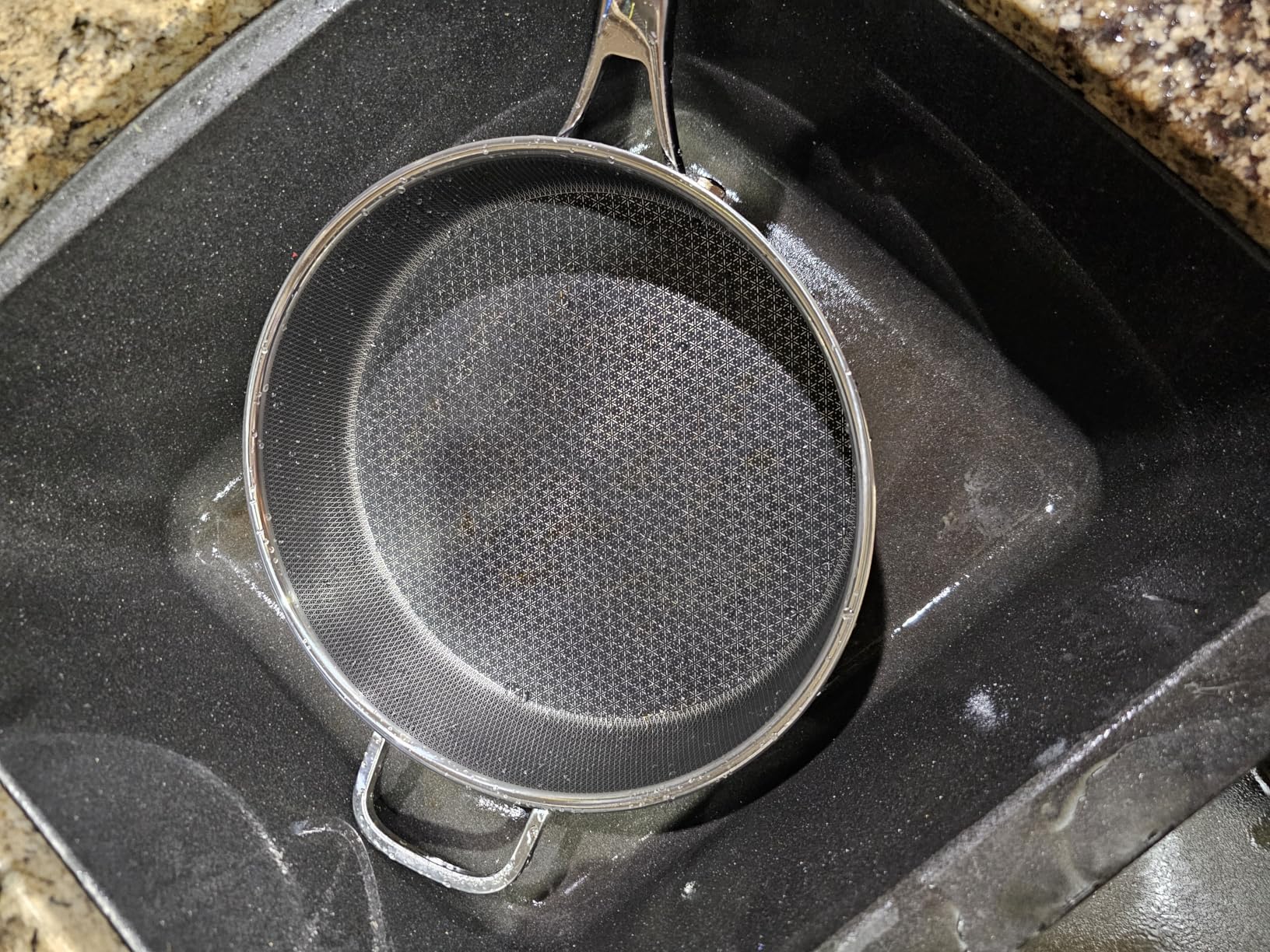 SNOWCLAD Frying Pans Nonstick with Lid, Hybrid Non Stick 5 Quart Saute pan, PFOA Free Cookware, Stainless Steel skillet, 12 inch Deep Saute Pan, Dishwasher & Oven Safe, Works on All Cooktops customer photo 2
