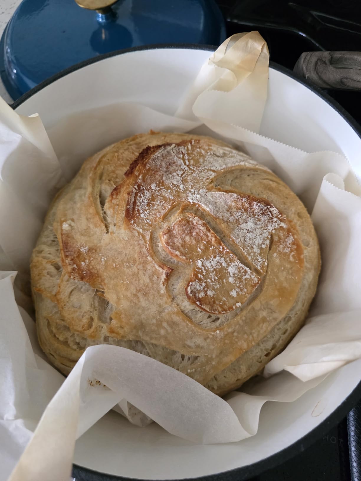 Sourdough Starter Kit, Sourdough Bread Baking Supplies, Round & Oval Banneton Bread Proofing Basket, Bread Sling, Starter Jar, Dough Whisk, Scrapers, Stencils & Bag, Complete Sourdough Kit Gifts customer photo 2