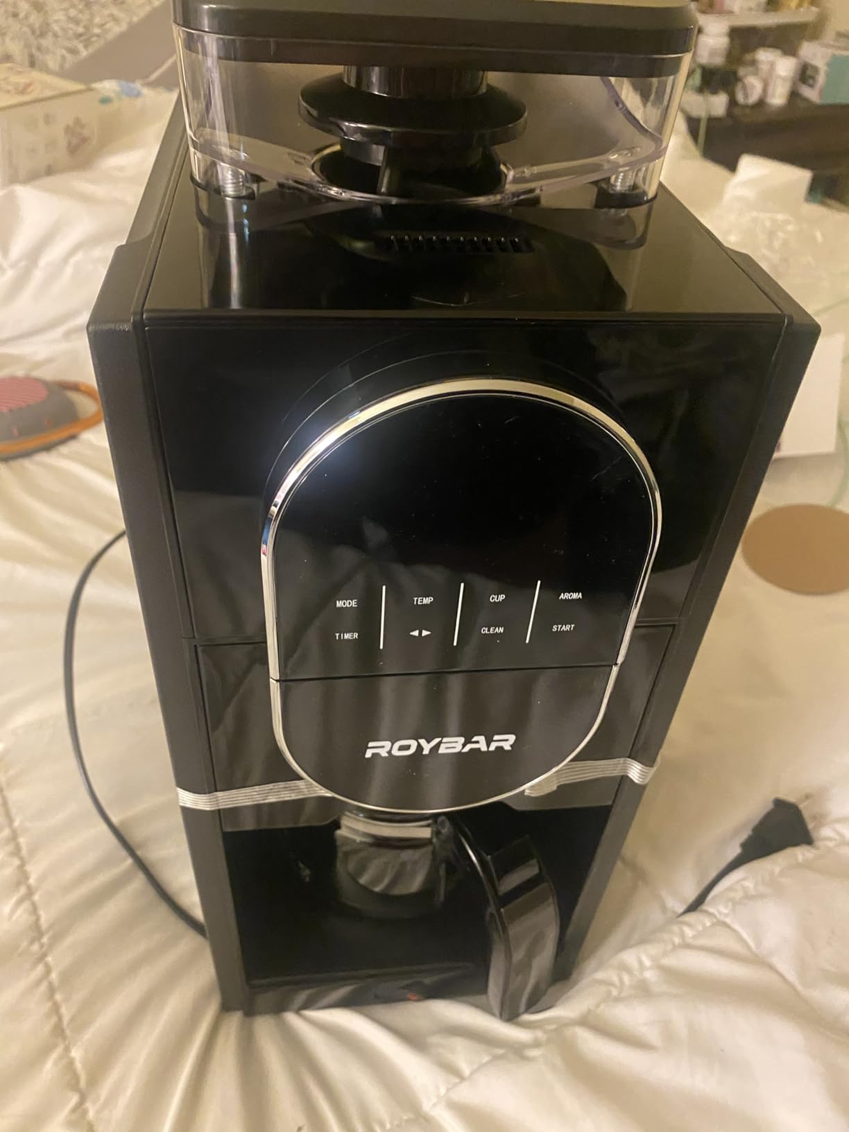 Coffee Maker with Grinder & Brew, Built-in Stainless Steel Grinder, 5 Cup Sizes, Adjustable Grind Fineness & Brew Strength, Easy Cleaning, Touch Screen Control, Programmable Timer for Home Office Use customer photo 2