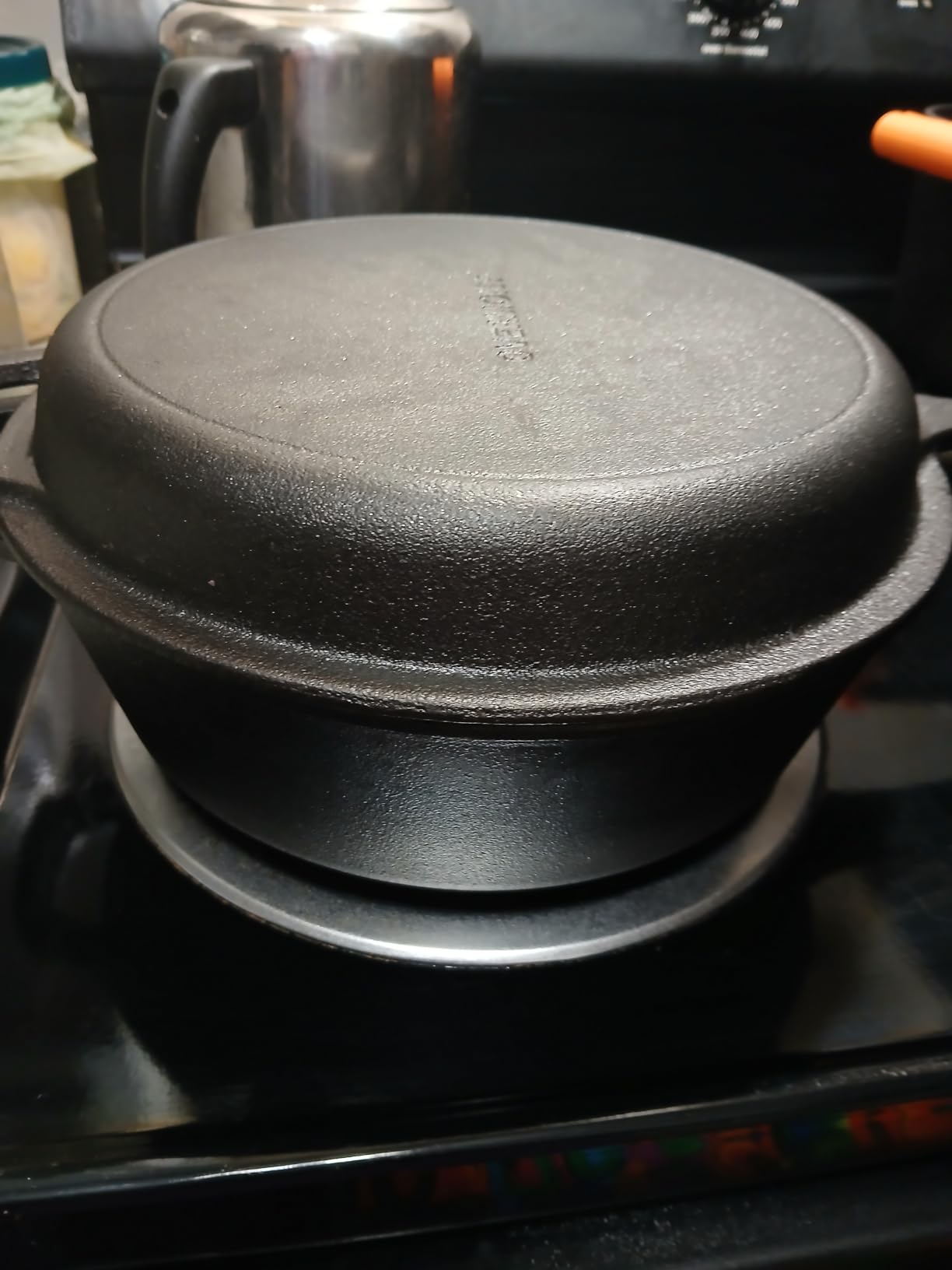 Overmont 7QT Double Dutch Oven - 2-in-1 Pre-Seasoned Cast Iron Pot & Recipe | Skillet Lid Doubles as Frying Pan, Heavy Duty Cast Iron Pot with Handle Covers, for Sourdough Baking Frying Outdoor Camping customer photo 2