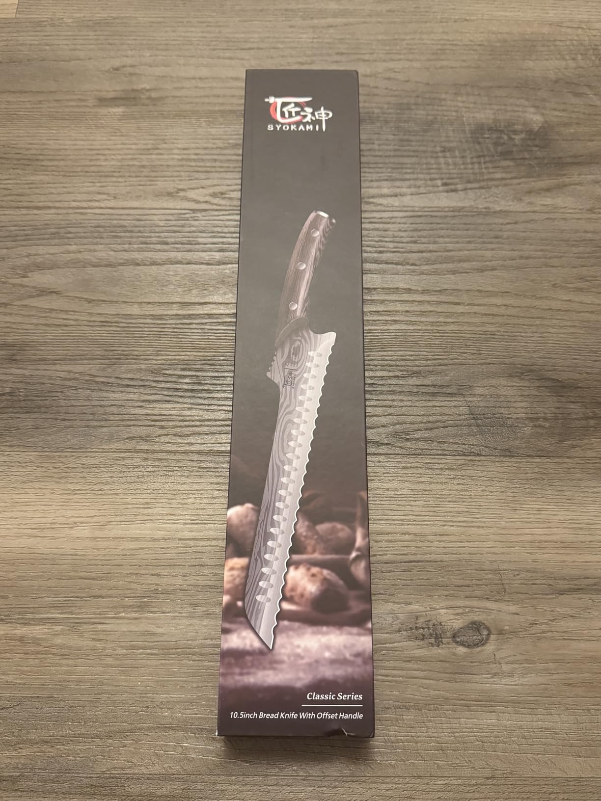 2026 New Upgraded Offset Bread Knife for Homemade Bread, 10.5 Inch | Resharpenable Serrated Knife, Ultra-Sharp Sourdough Slicing, Perfect Kitchen Gift, Designed for Cutting Cakes, Fruits & Meat customer photo 2