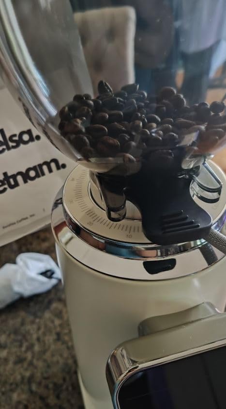 Tuni G3 Commercial 64mm Flat Burr Coffee Grinder, 100 Grind Settings, Ivory | Electric Espresso Grinder with Single Dose, Anti-Static Tech, All-Metal Stainless Steel Body for Drip/Cold Brew/French Press customer photo 2