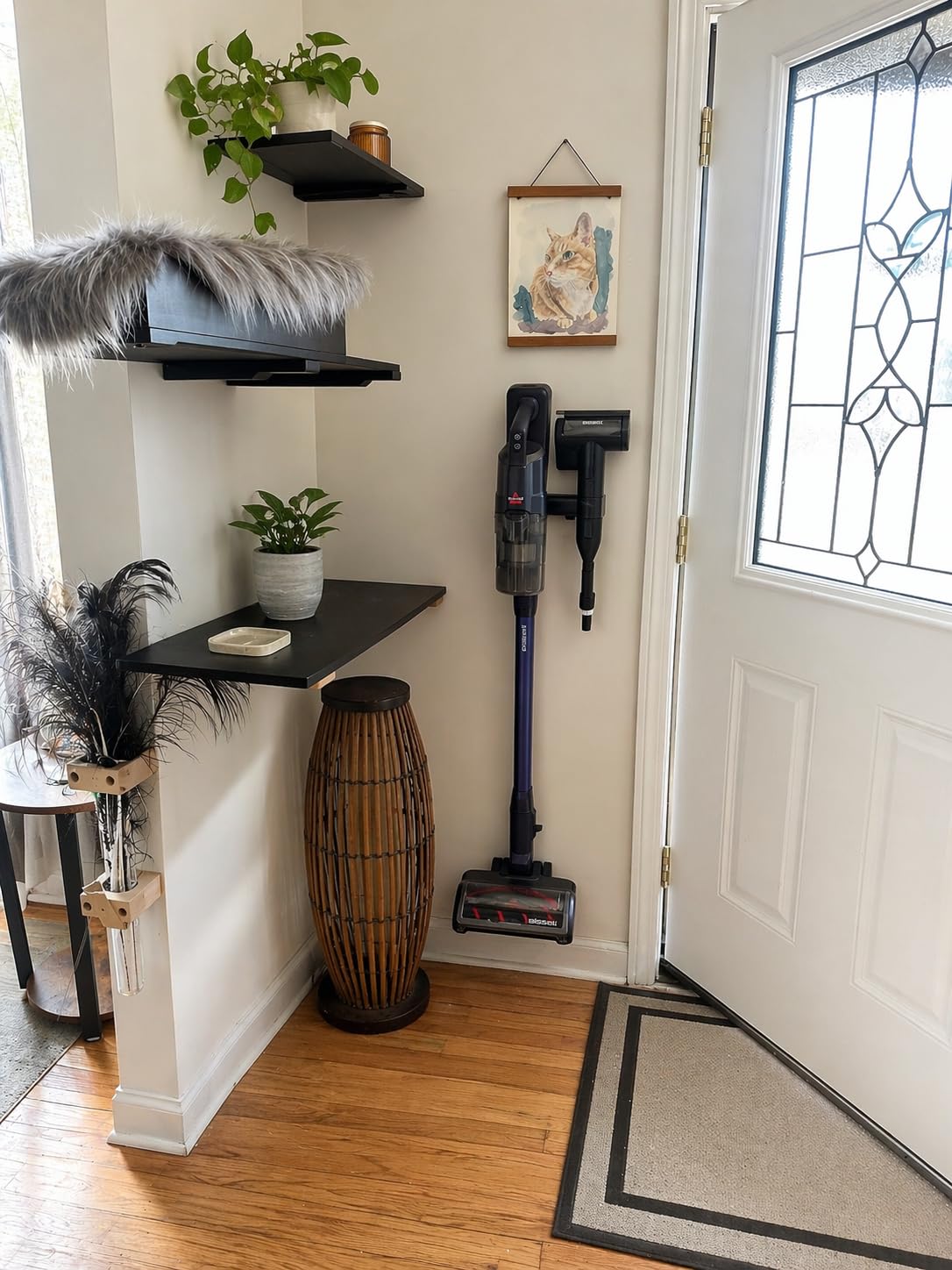 Bissell PowerClean DualBrush 280W Self-Standing Vacuum, 4196K | DualBrush & AutoAdapt technology; self-cleaning brush roll; removable battery; bright headlights customer photo 2