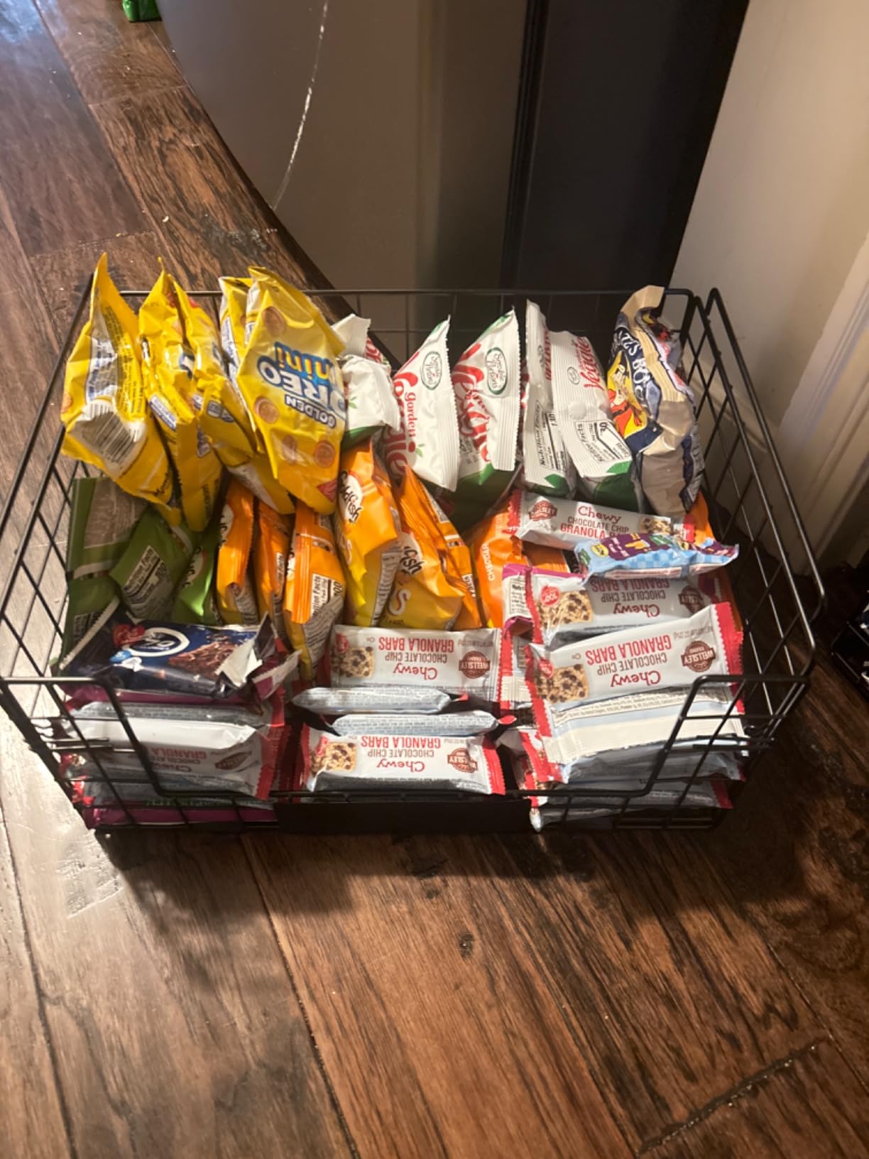JKsmart 6-Tier Stackable Wire Basket, Can Organizer for Pantry Kitchen, XXL Metal Storage Shelves with Dividers & Handles, Easy Assembly Space Saving Storage Bins for Snacks Fruits Veggies customer photo 2