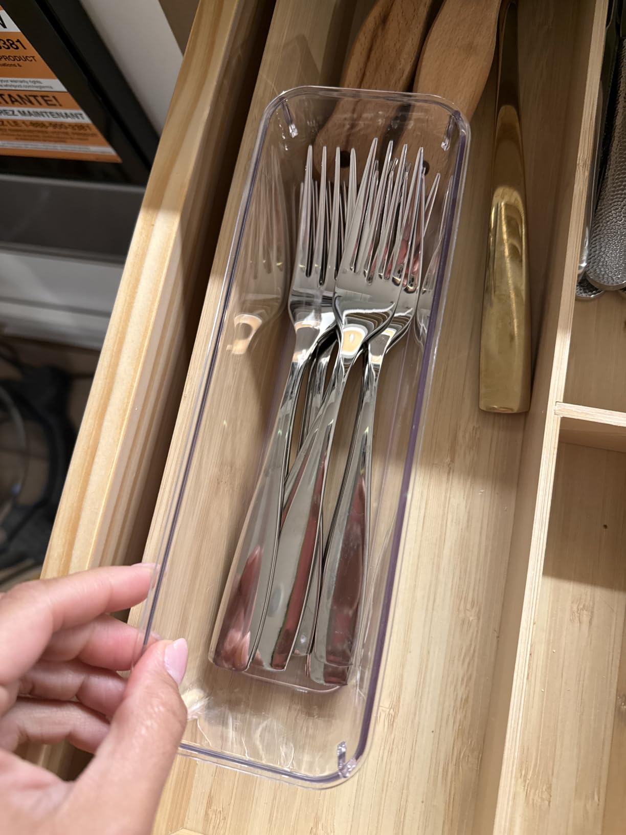 18/10 Stainless Steel Flatware Set for 12, 70-Piece High End Silverware Set, Weighted Flatware Set Includes Spoons Forks Knives and 2 Sets of Serving Utensils customer photo 2