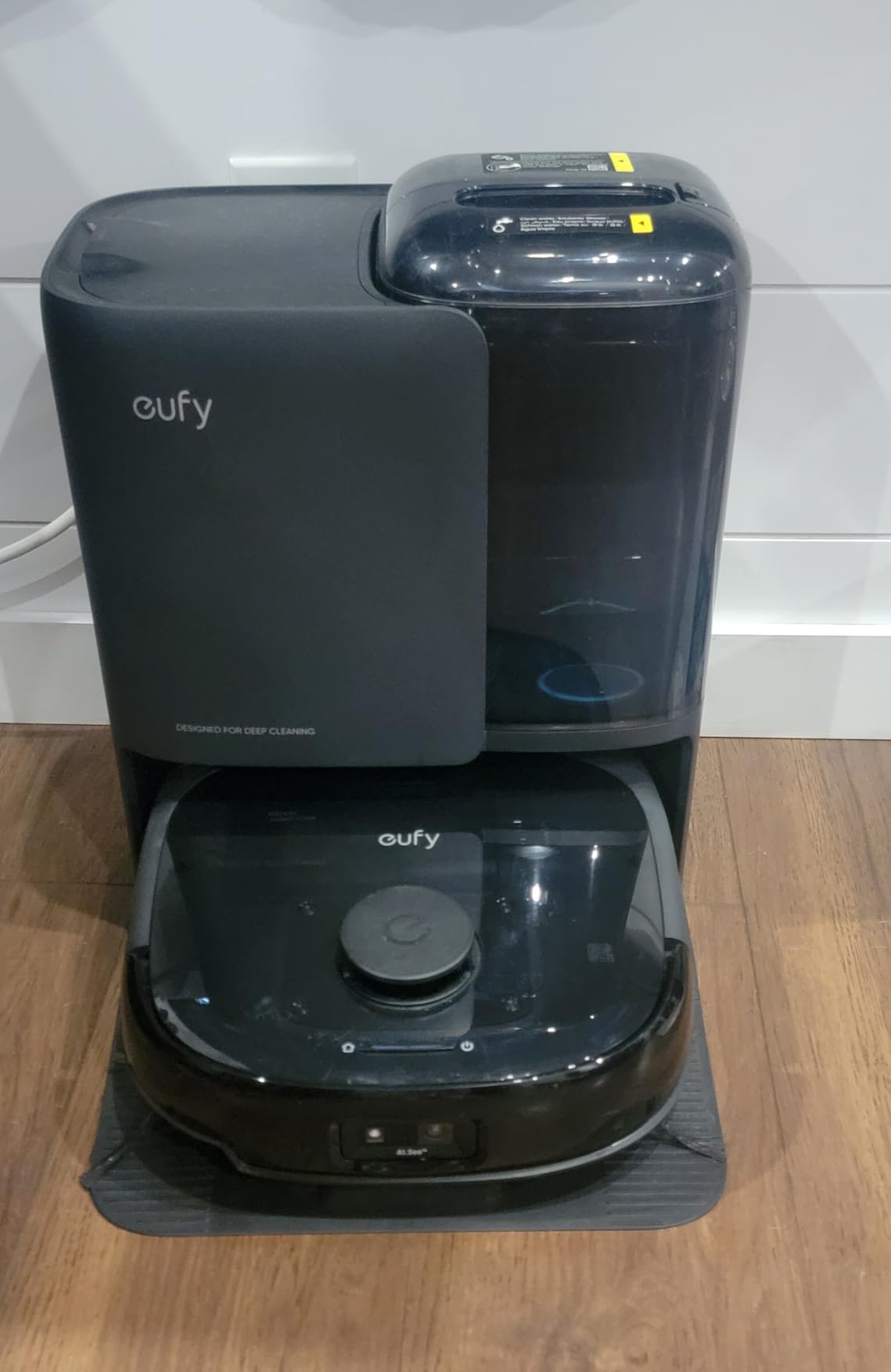 eufy Omni C20 Robot Vacuum and Mop Combo for Hardwood and Carpet | 60 Days Self Emptying, Auto Mop Washing and Drying, 3.35