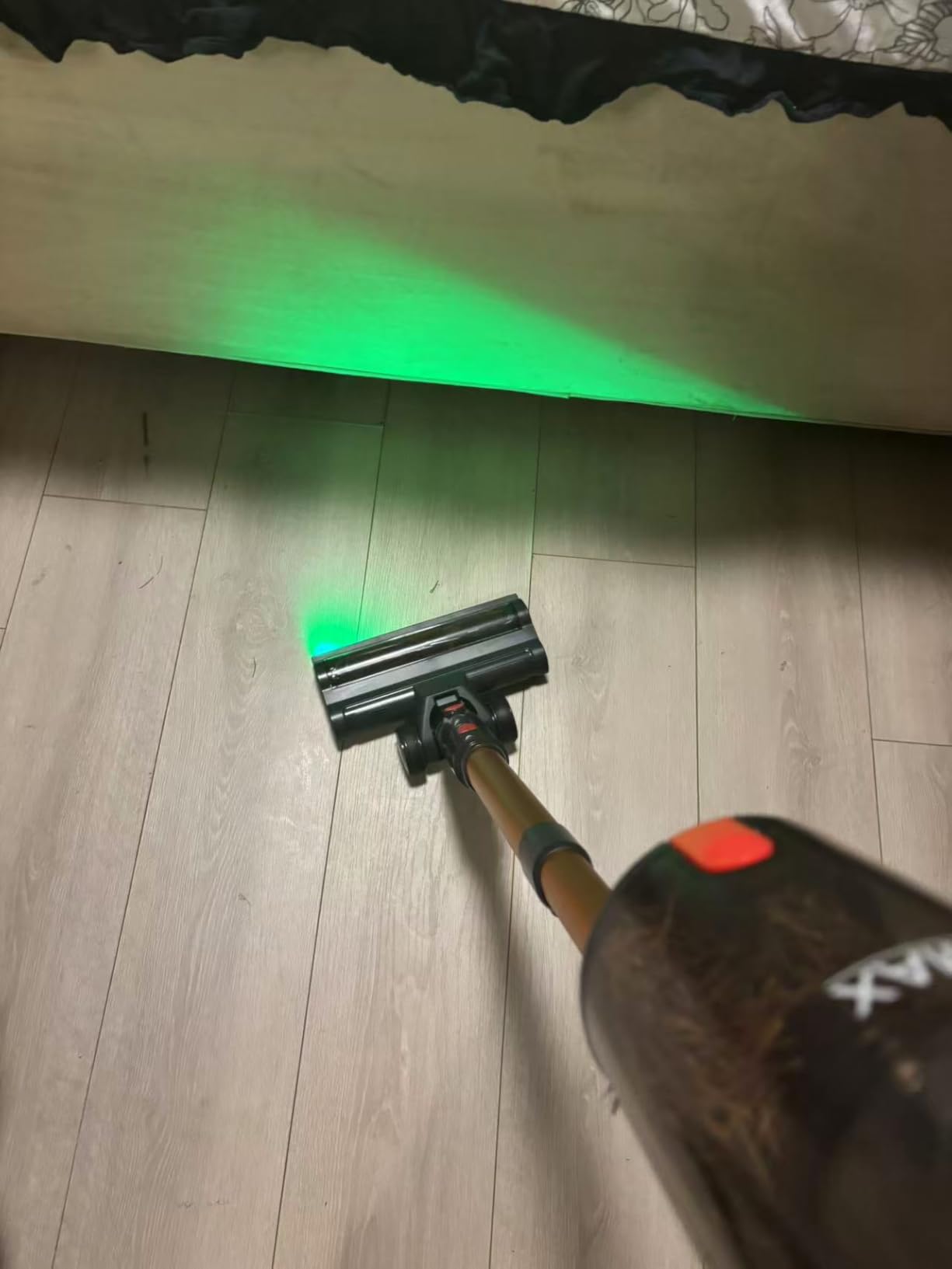 TechRise Cordless Vacuum Cleaner, 500W/45Kpa/60 Mins for Pet Hair & Floors | HEPA Filter, Self-Standing Design, Anti-Tangle Brush & LED Light for Carpets and Hard Floor Cleaning customer photo 2