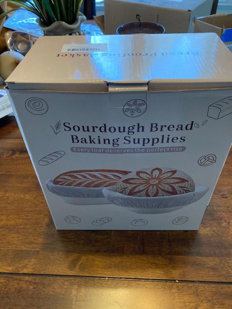 52 Pcs Sourdough Starter Kit, Sourdough Bread Baking Supplies with 9