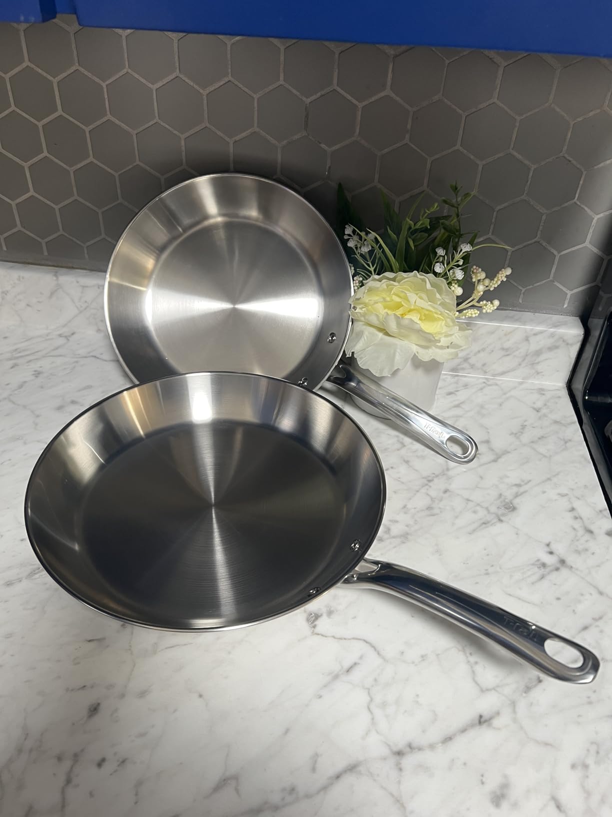 T-fal Gourmet 15-Piece Stainless Steel Pots and Pans Set, Induction Compatible customer photo 2