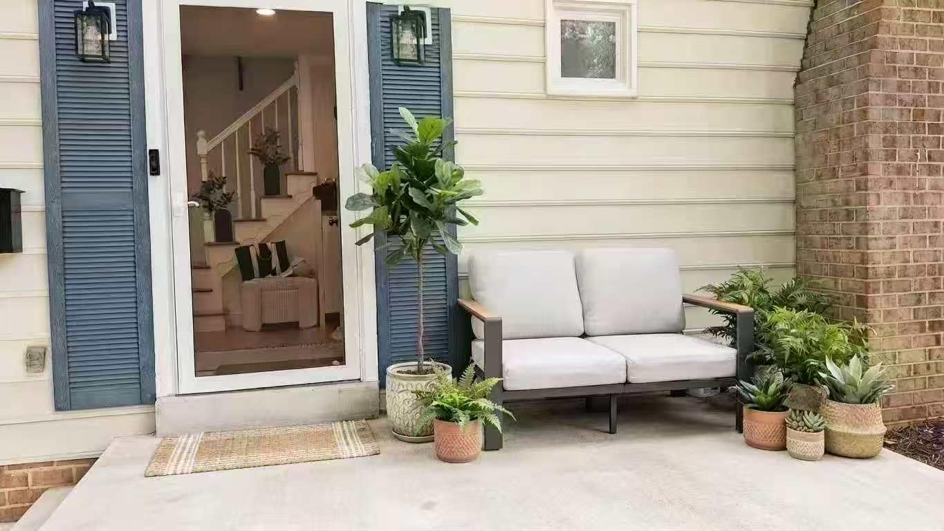 Aluminum Outdoor Patio Furniture Set, 11 Seats Patio Conversation Sets, Oversized Outdoor Sectional with Washable Thick Cushions & Coffee Table for Backyard, Garden and Poolside customer photo 2