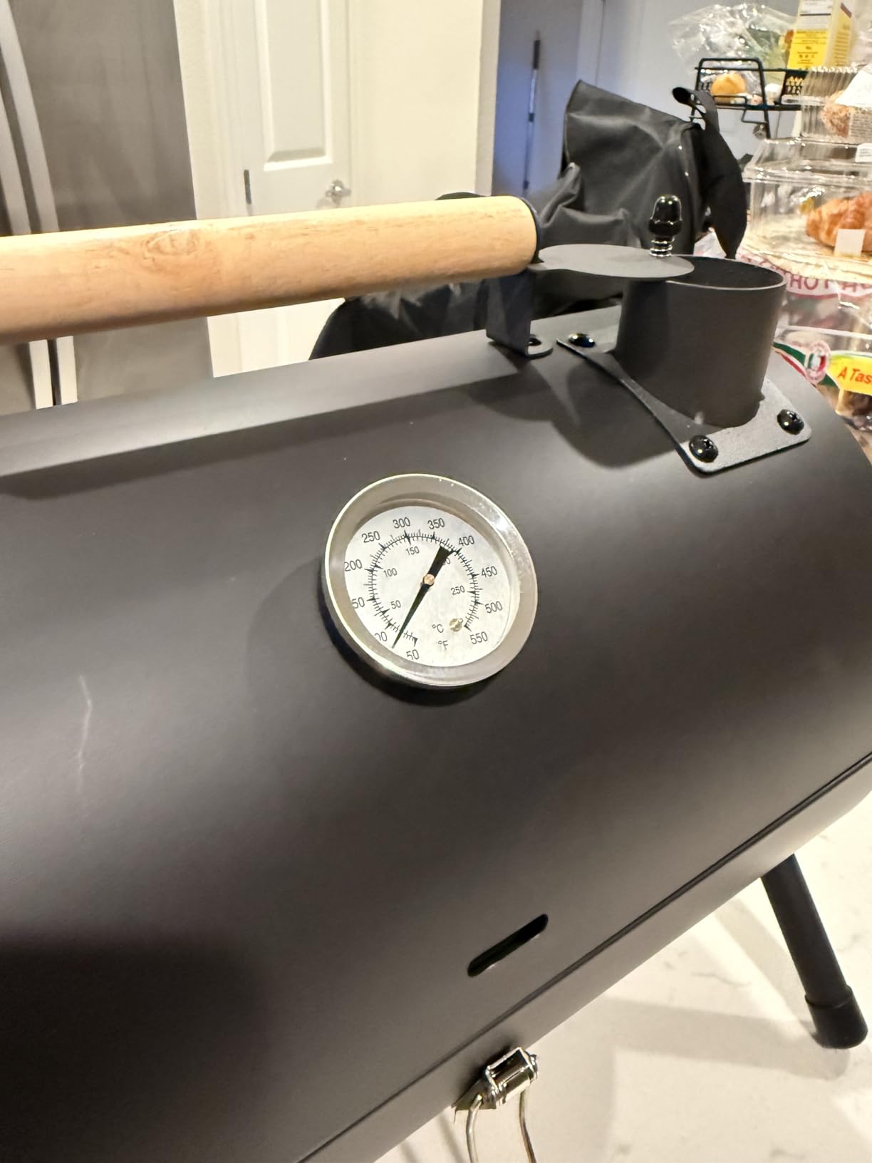 Charcoal Grill with Offset Smoker, BBQ Grills with Side Table, Outdoor Cooking with 535 Square Inches, Backyard Camping Picnics, Patio and Parties, Black by DNKMOR customer photo 1