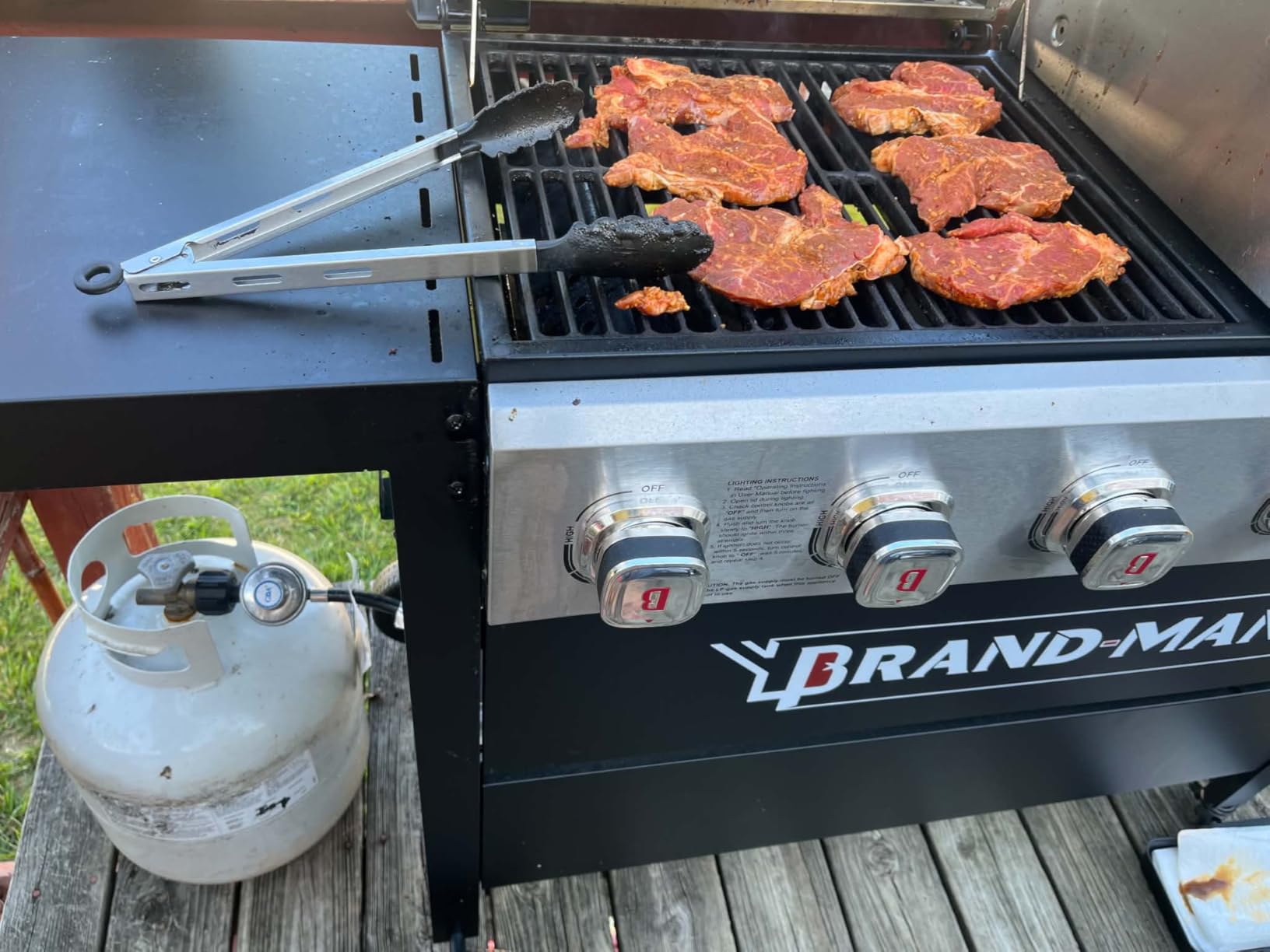 Flintex Gas and Charcoal Grill Combo with Griddle, Propane Grill Griddle Combo with Dual Fuel BBQ System, 720 sq.in. Cooking Area, Porcelain-Enameled Cast Iron Grates and Pan customer photo 1