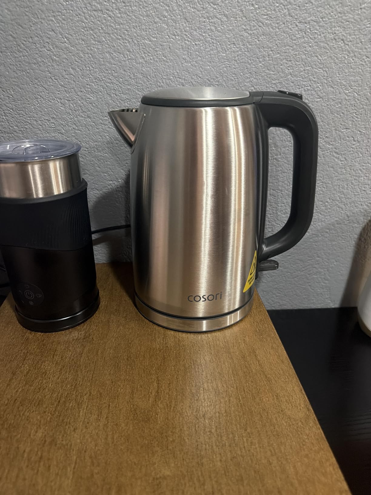 Cosori Electric Kettle, Plastic-Free Interior, Easy to Clean, Automatic Shut Off & Boil-Dry Protection, Stainless Steel Tea Kettle, Hot Water Boiler & Heater, 1.7L, 1500W customer photo 2