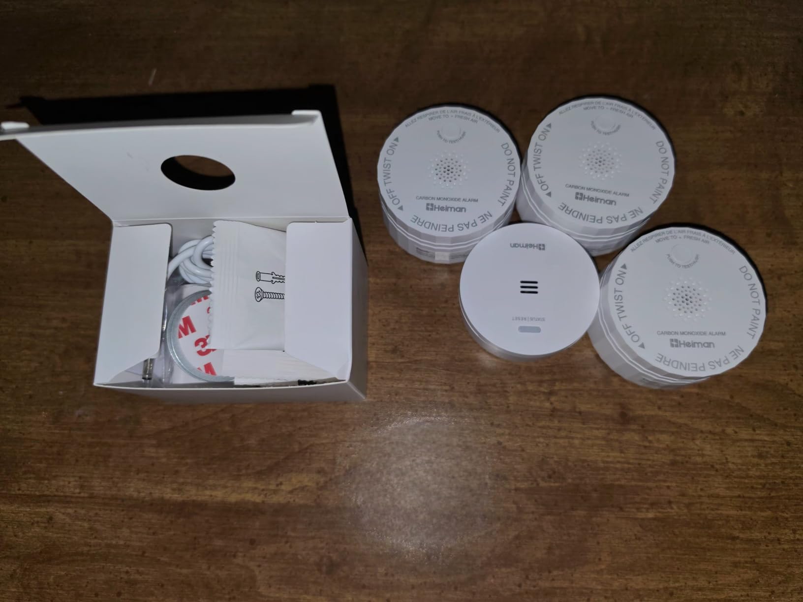 Heiman Smart Carbon Monoxide Detectors, 3-Pack Interconnected, with Gateway customer photo 2