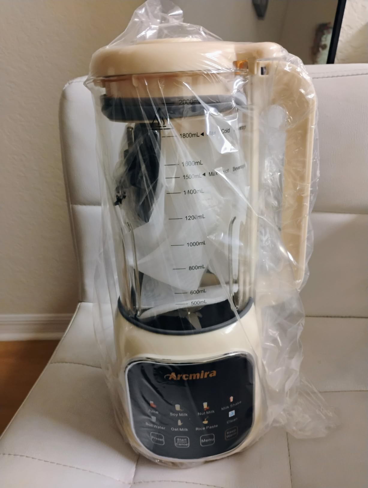 Arcmira 8 in 1 Nut Milk Maker Machine, 68oz Large Capacity Soy Milk Maker | 10 Blade/No Soak/Delay Start/Keep Warm for Homemade Almond/Soy/Oat Milk, Juice, Plant-Based & Dairy Free for Family & Party customer photo 1