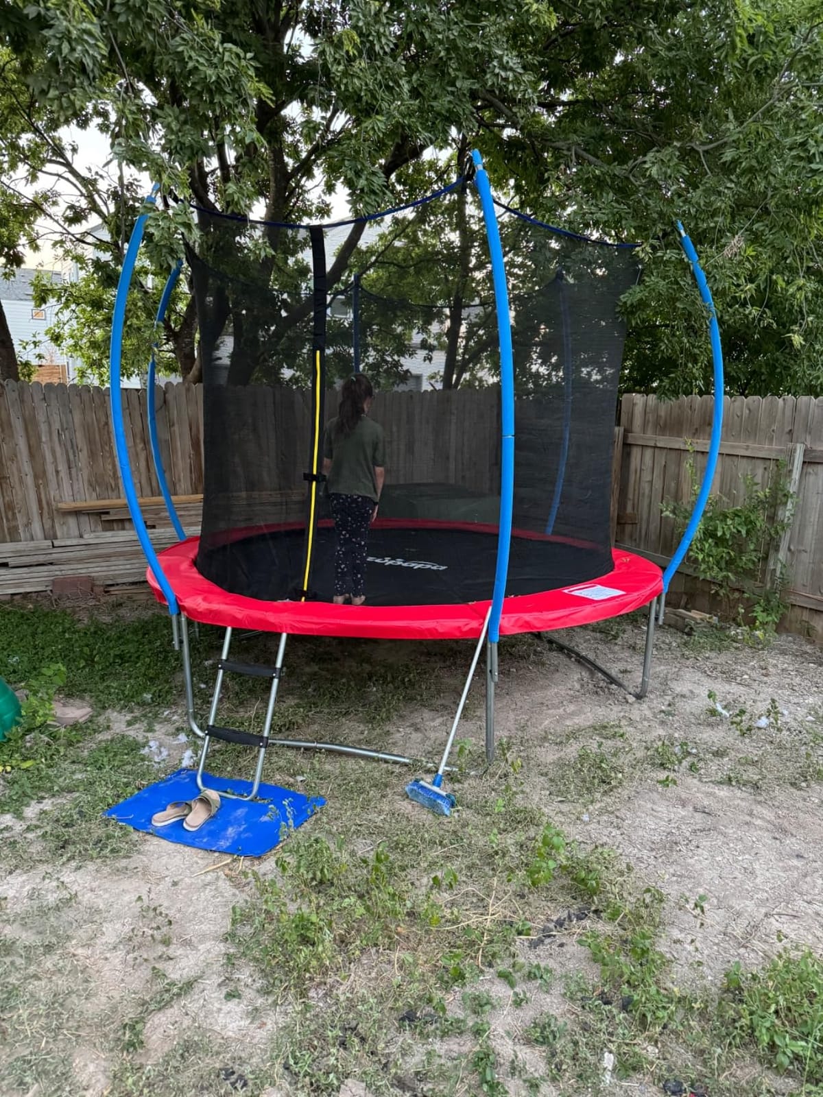 Zupapa Square Rectangle Trampoline 2000LBS Capacity No-Gap Design 14X14FT Outdoor Trampoline with Safety Net and Non-Slip Ladder 10-Year Quality Assurance Perfect for Backyard Fun customer photo 2