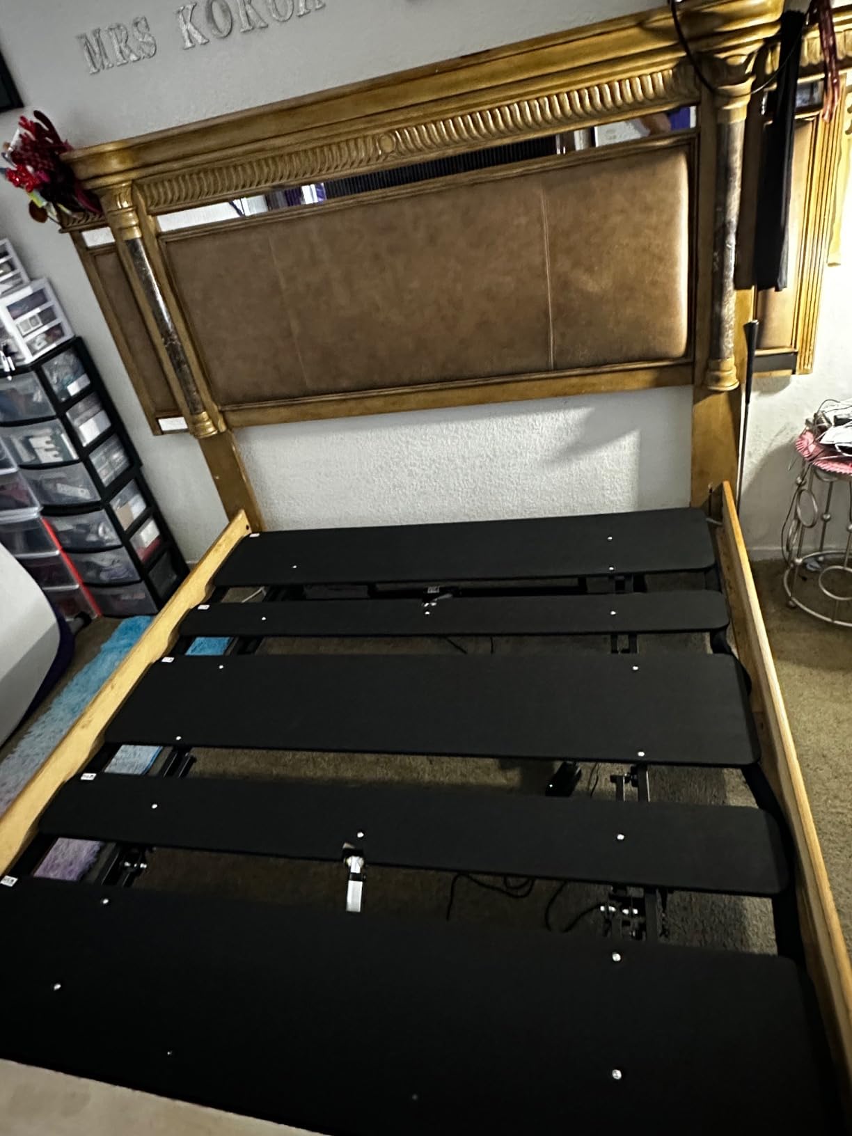 Mixcous King Adjustable Bed Frame with Zero Gravity Heavy Duty 750 lbs | Electric Base with Wireless Remote for Back Pain Relief, Anti-Snore & Head/Foot Incline, Quiet Motor, Easy Assembly customer photo 1
