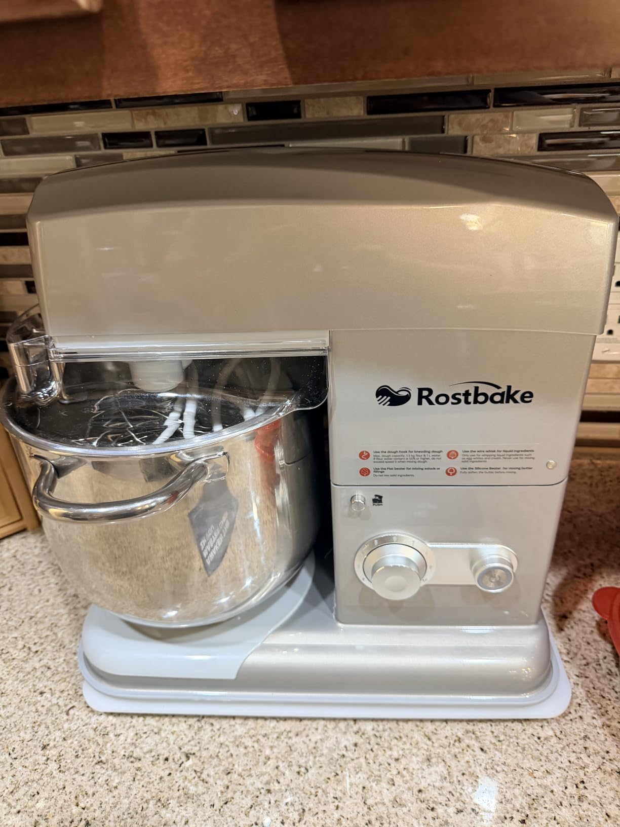 7.4QT Stand Mixer, Ice Cooling Bowl, 500W DC Low Noise, Commercial Food Mixer customer photo 1