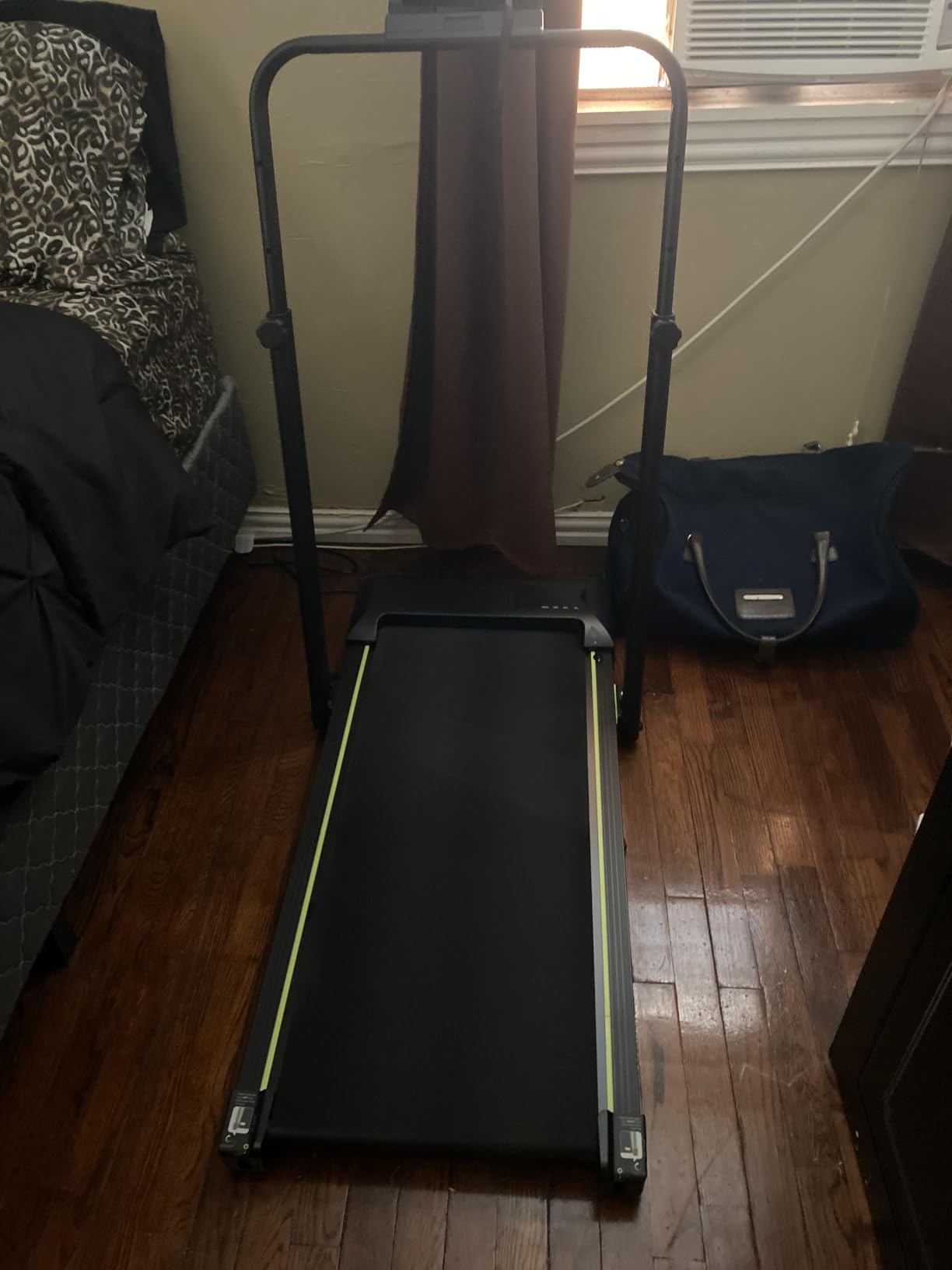 Walking Pad Treadmill with Incline and Height Adjustable Handle Bar | Small Foldable Treadmills for Home, 3.0HP Under Desk Walking Pad, Compact Quiet for Apartment Office customer photo 2