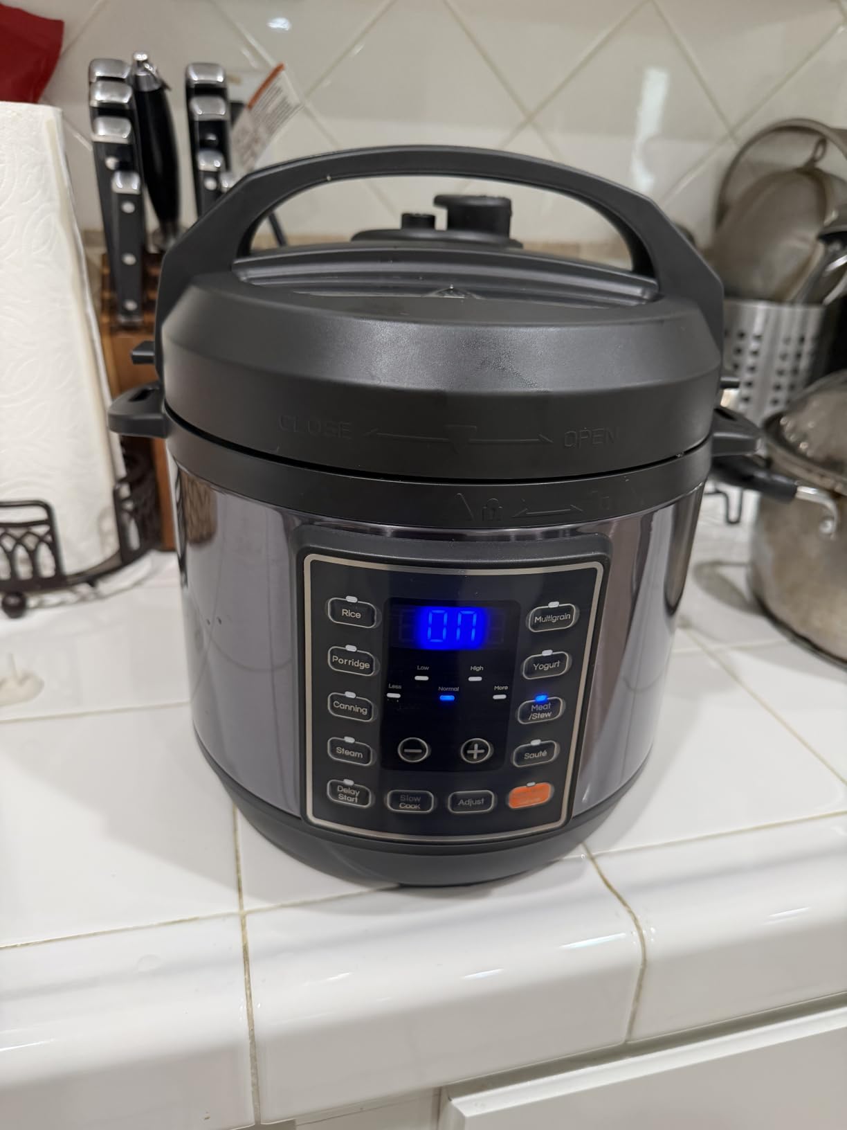 OLIXIS 10-In-1 Electric Pressure Cooker, 3 Quart Multi Cooker for Rice, Stew and Steam, Small Programmable Stainless Steel Pot with Slow Cook Function and Ceramic Inner Pot customer photo 2