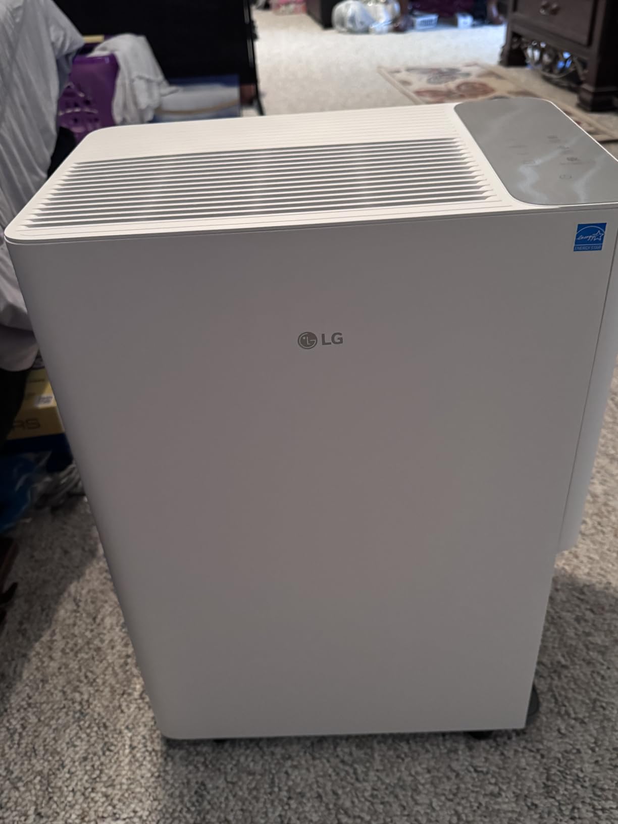 LG PuriCare 50-Pint WiFi Dehumidifier, Wi-Fi, LG ThinQ App | Smart Dehumidifier, Wi-Fi, LG ThinQ App, Continuous Drain Option, Quiet, Energy Efficient, for Large Rooms and Basements customer photo 1