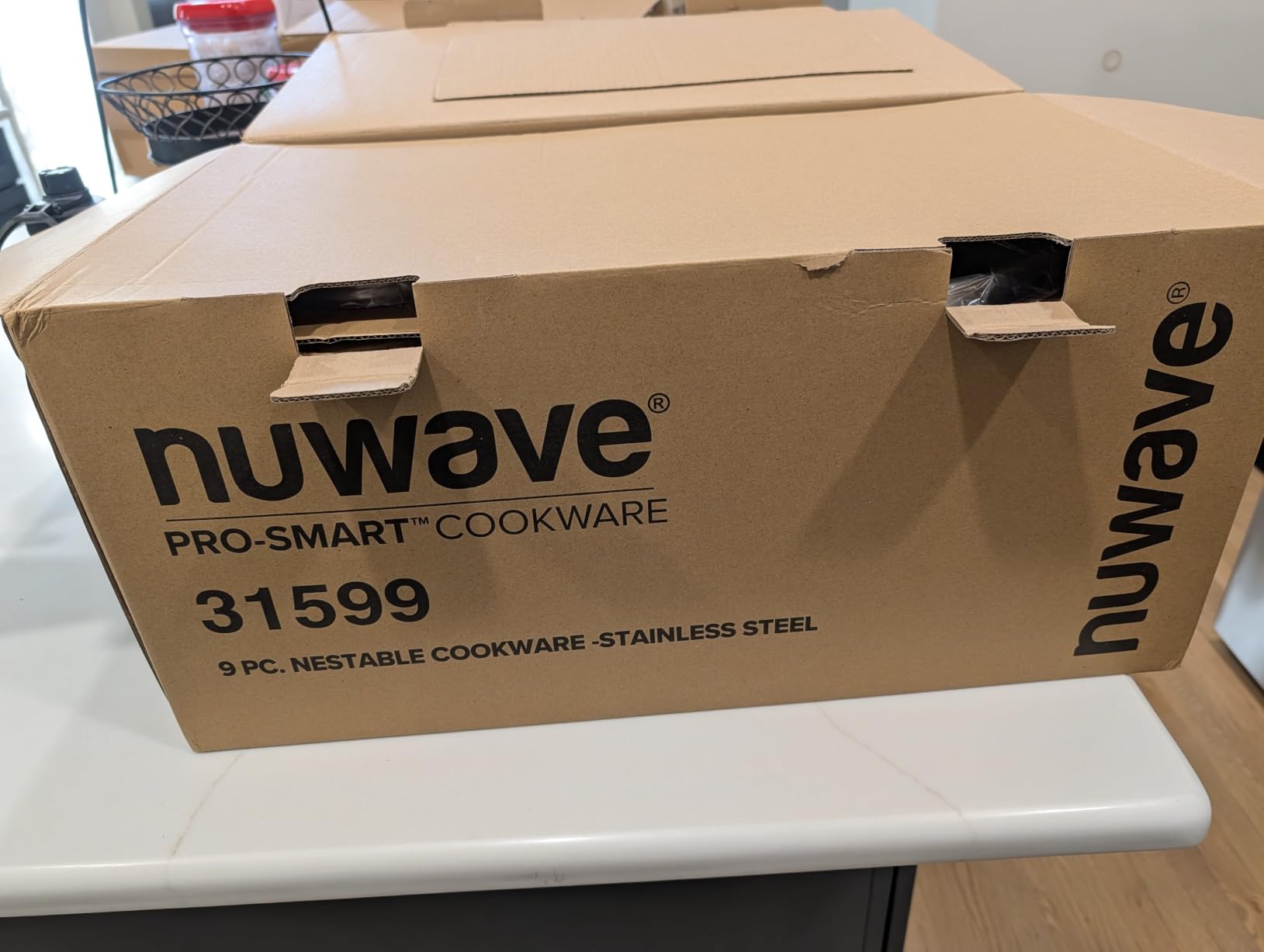 Nuwave Pro-Smart 9-Piece, 3.1mm Tri-Ply Clad Stainless Steel Cookware Set | Premium nestable space-saving pots and pans set. Heavy-duty 18/10 surgical grade construction. Induction ready & oven safe. customer photo 1