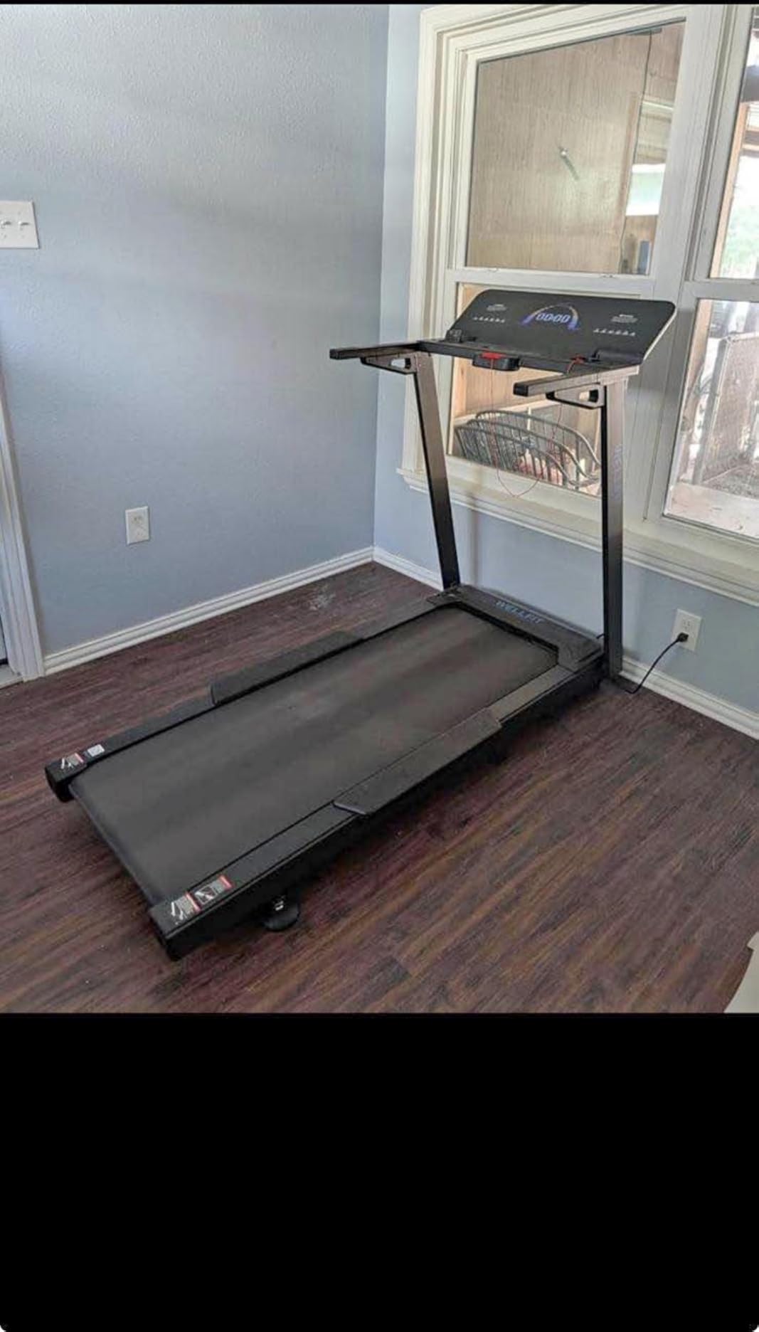 WELLFIT Treadmill with 15% Auto Incline, Foldable Heavy Duty Treadmill | 5.0HP, 10 MPH, 500 lbs Capacity, 20'' x 50'' Running Area Treadmills with Pulse Sensor, Bluetooth Player & Large LED Display customer photo 2