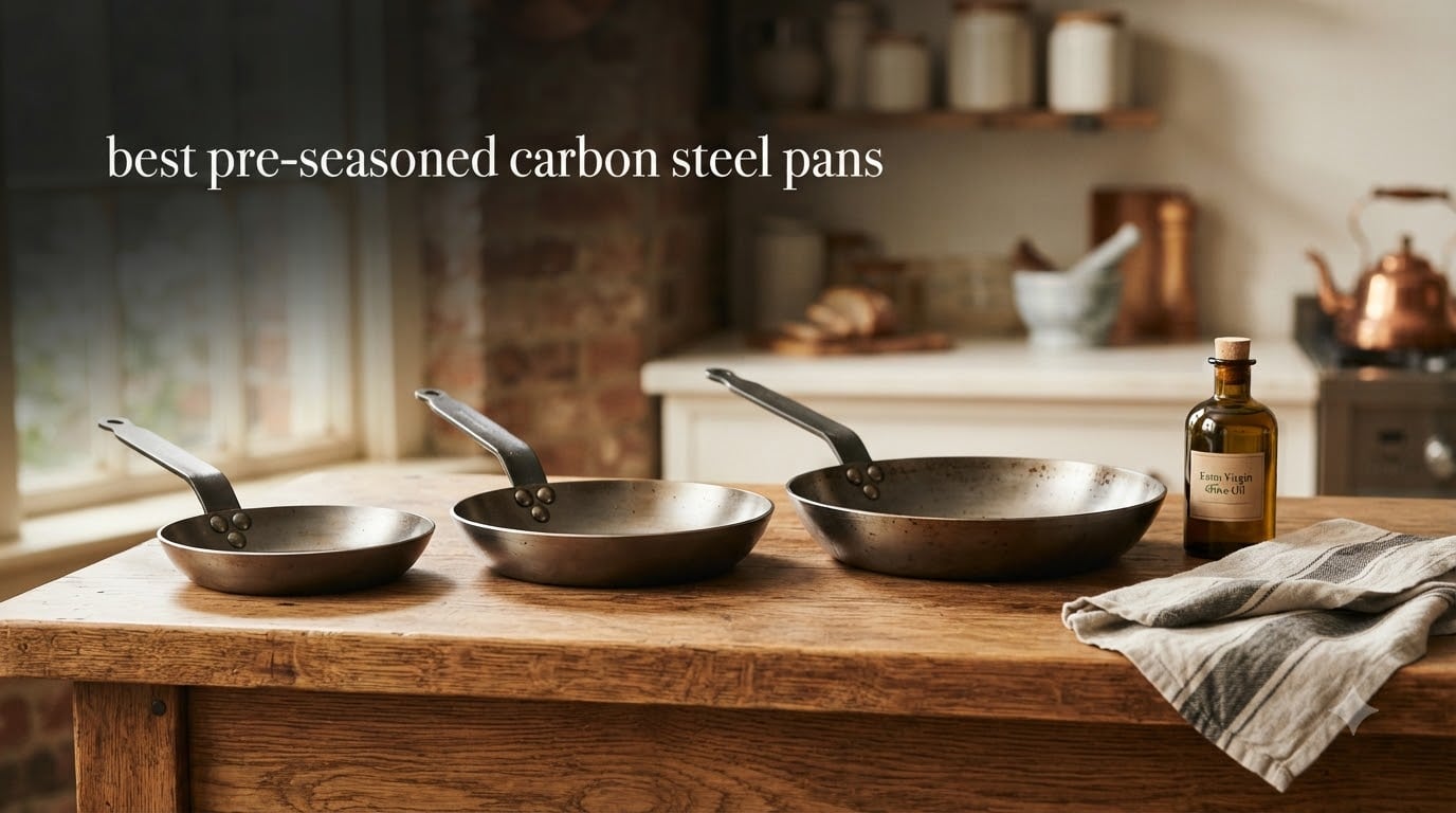 best pre-seasoned carbon steel pans