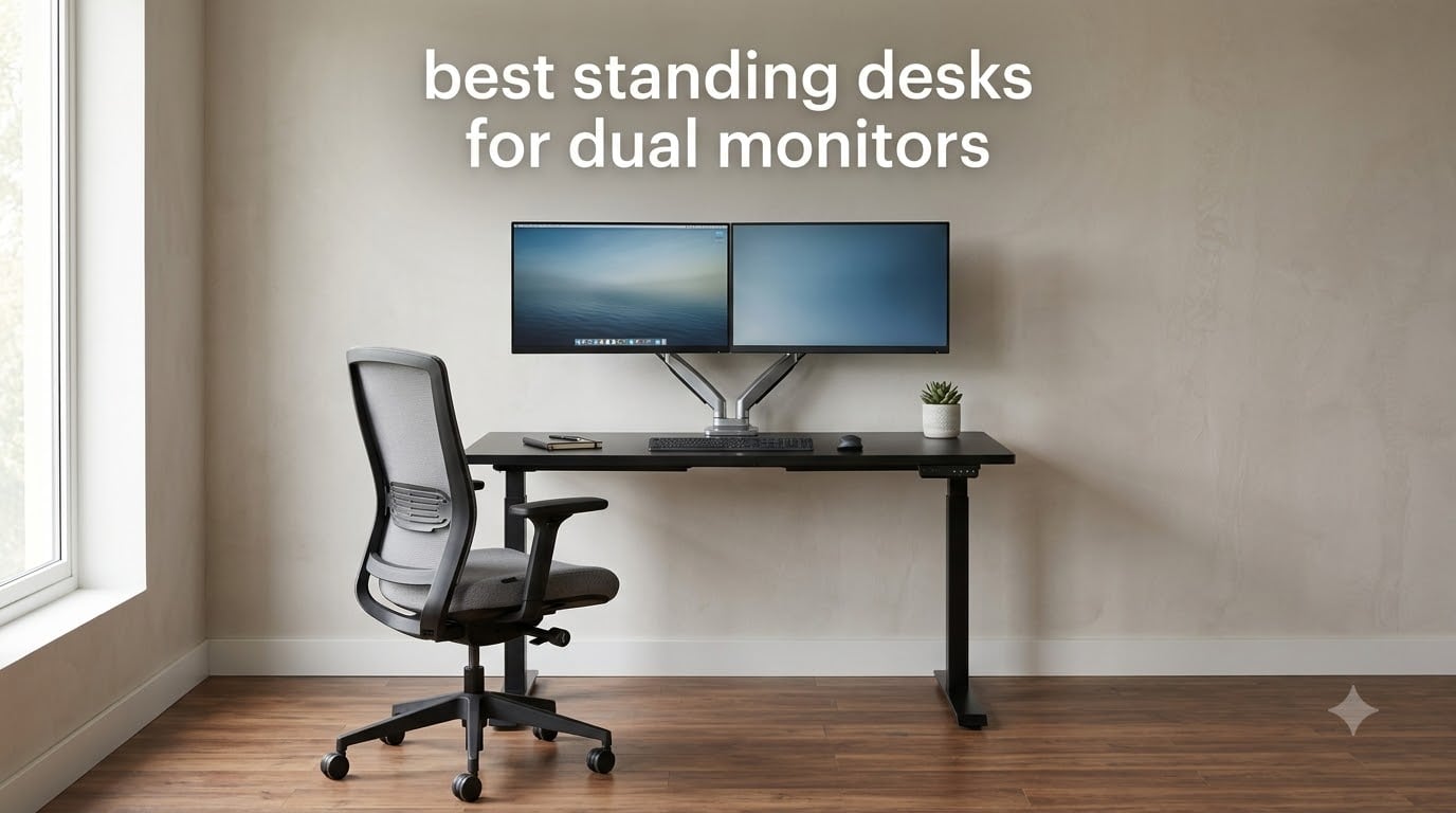 best standing desks for dual monitors