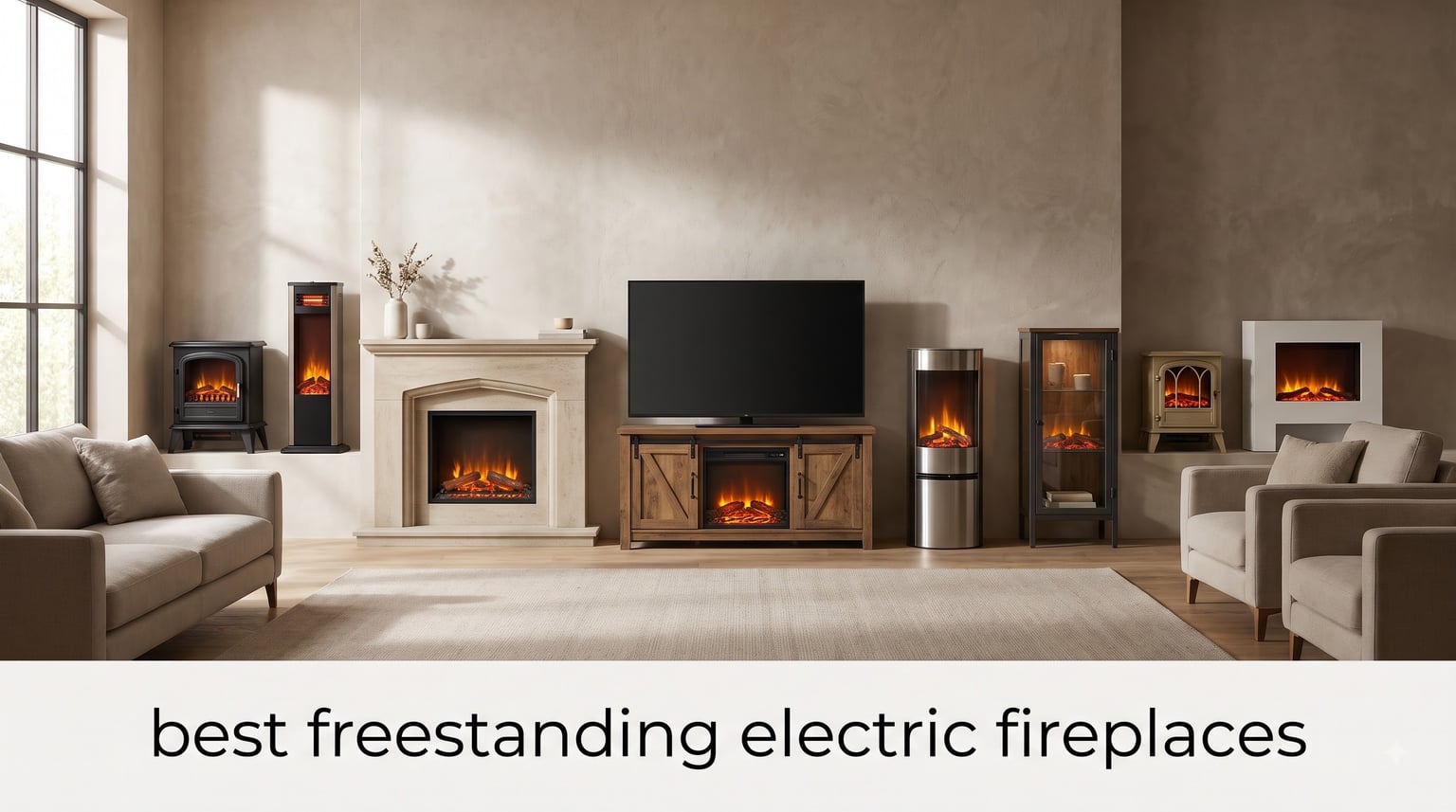 best freestanding electric fireplaces