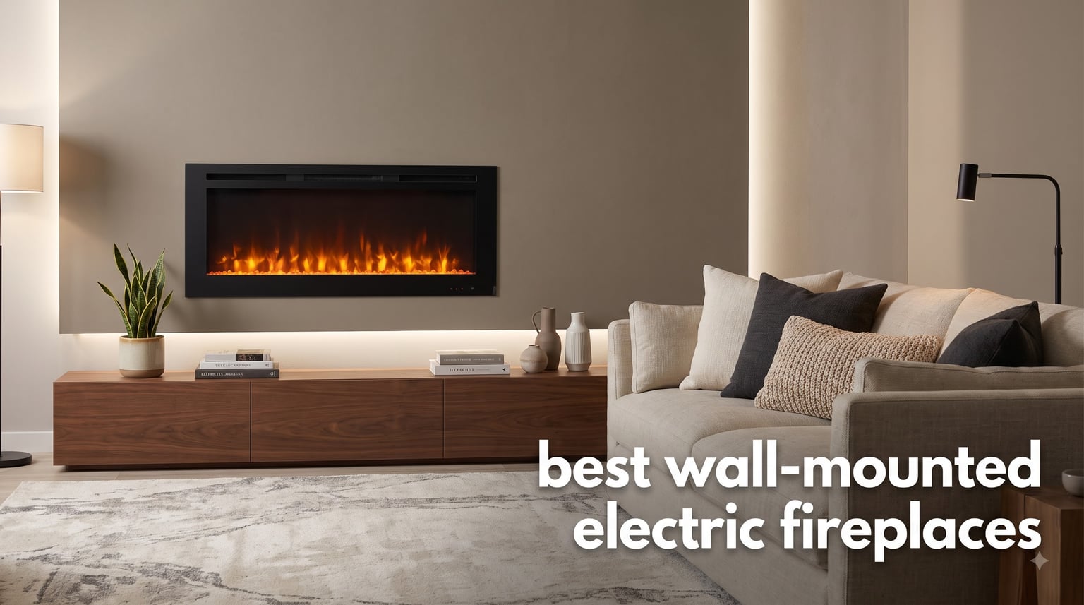 best wall-mounted electric fireplaces