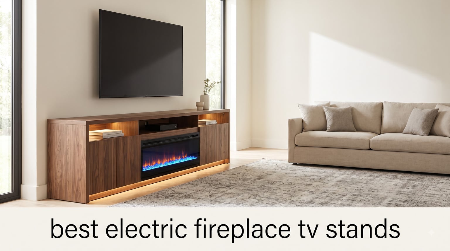 best electric fireplace tv stands