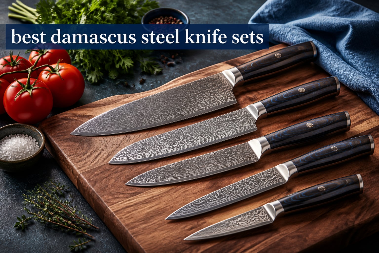 best damascus steel knife sets