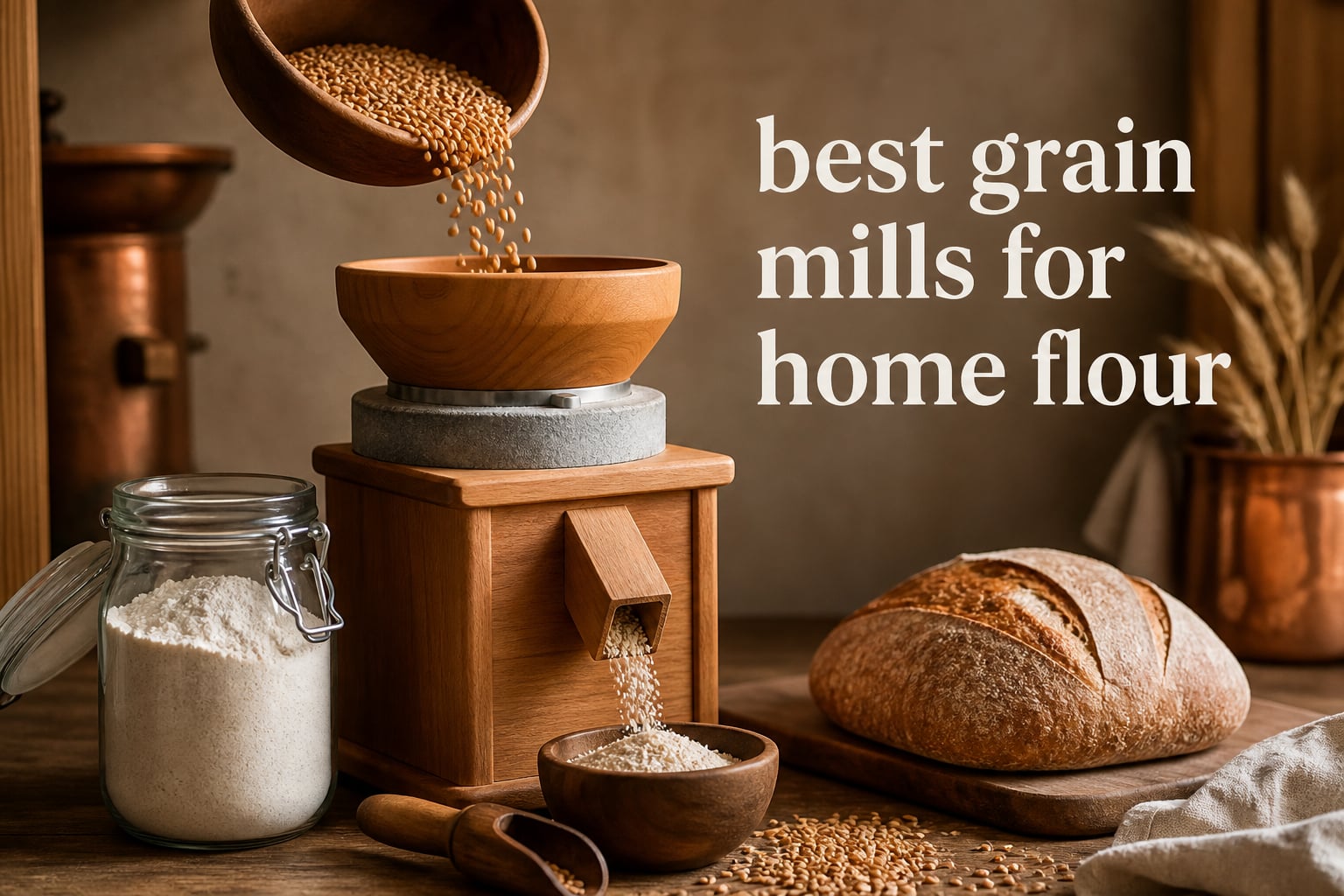 best grain mills for home flour