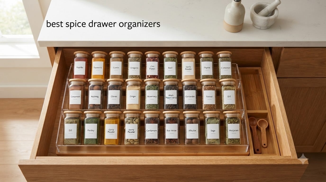 best spice drawer organizers